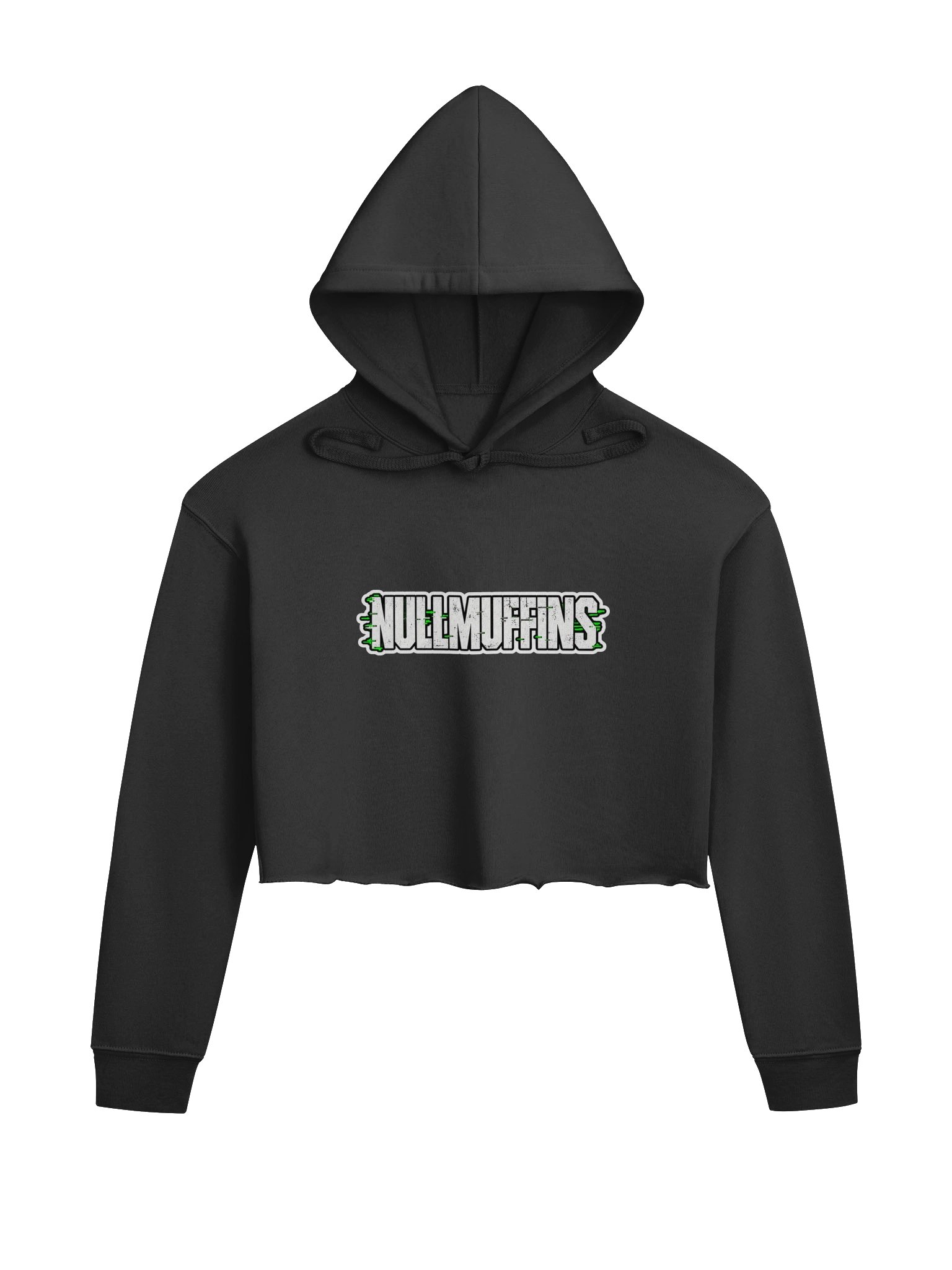 NullMuffins Classic Women's Fleece Crop Hoodie product image (1)