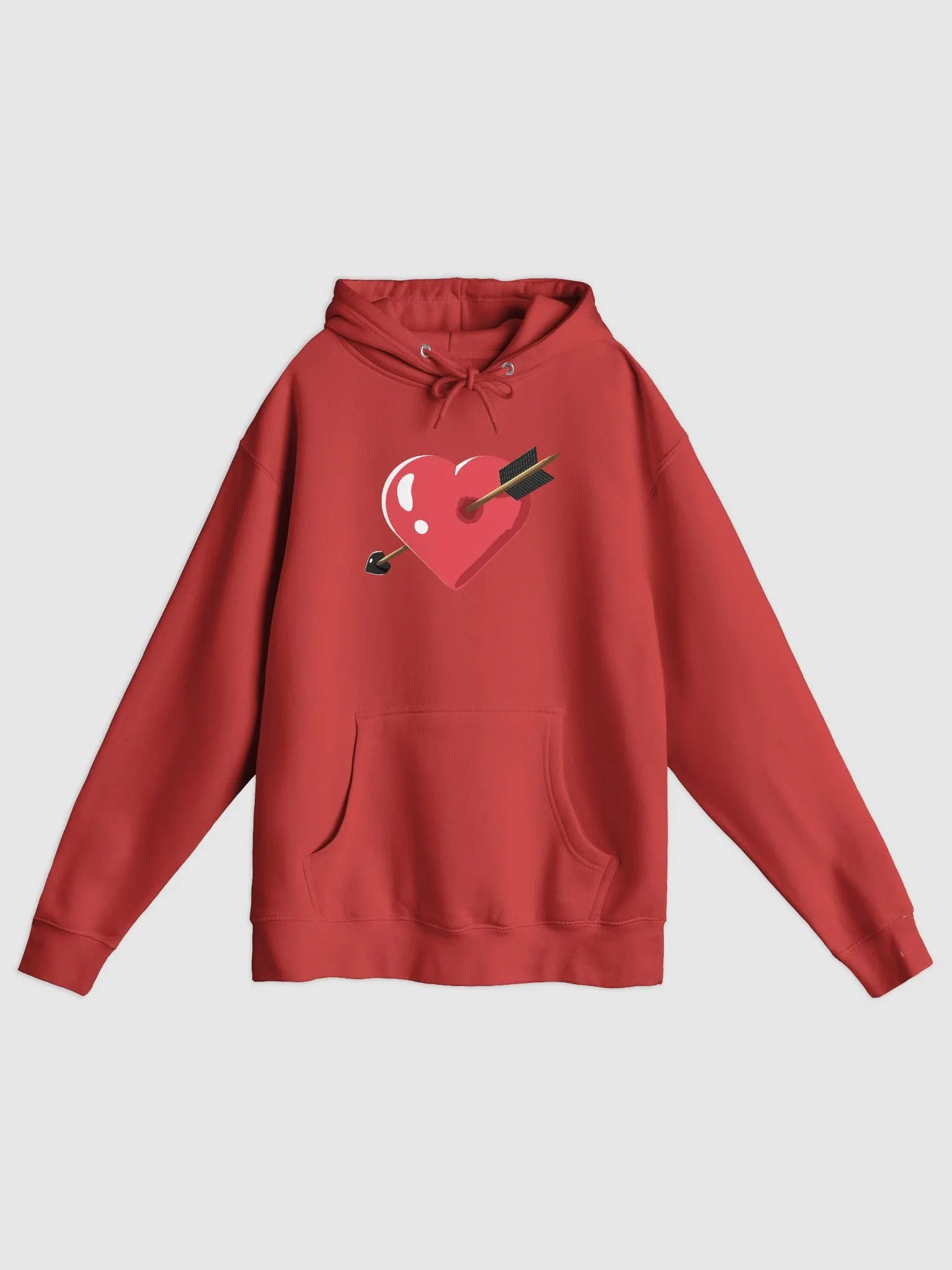 Red Heart with Arrow - Pullover Hoodie product image (1)