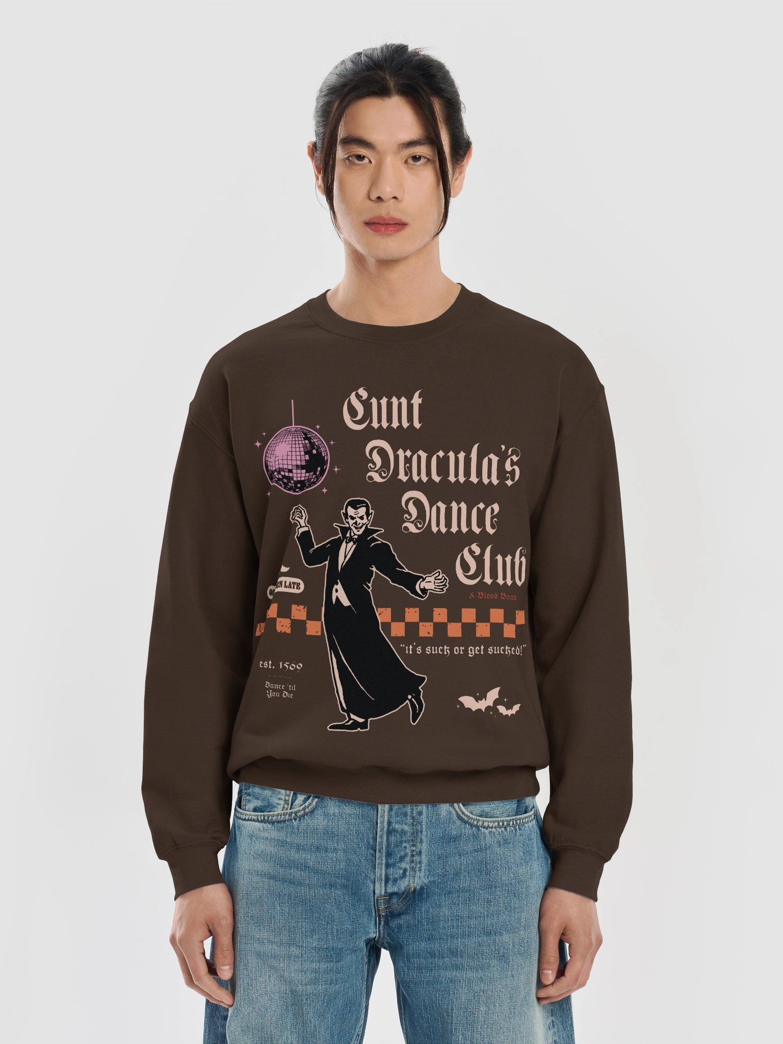 cunt dracula's dance club printed crewneck product image (1)