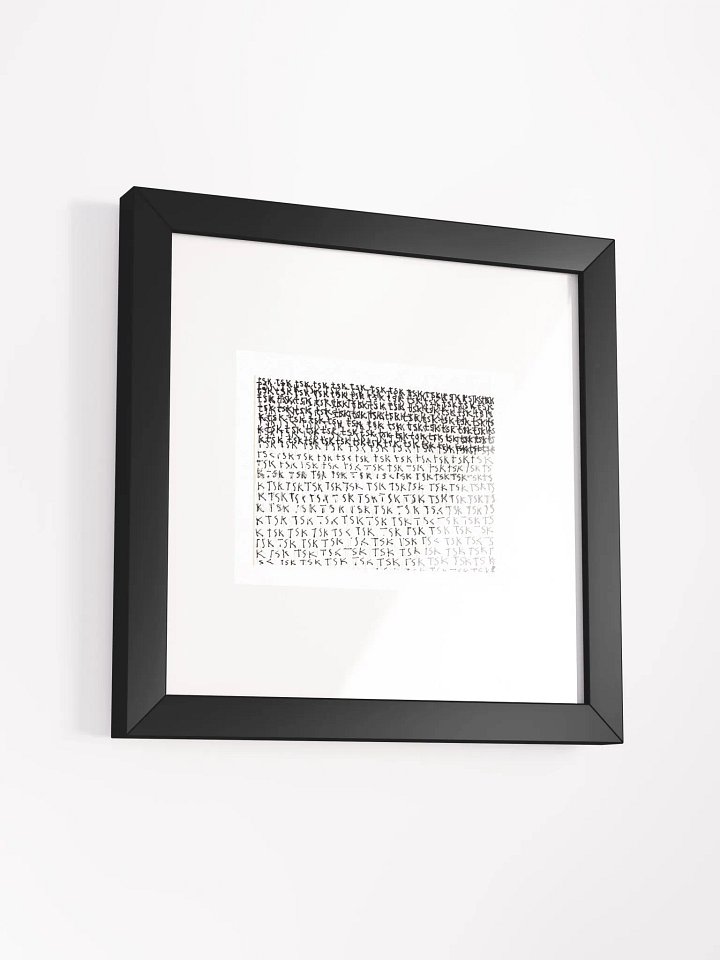 tsk tsk tsk Panel Card Print Framed product image (1)