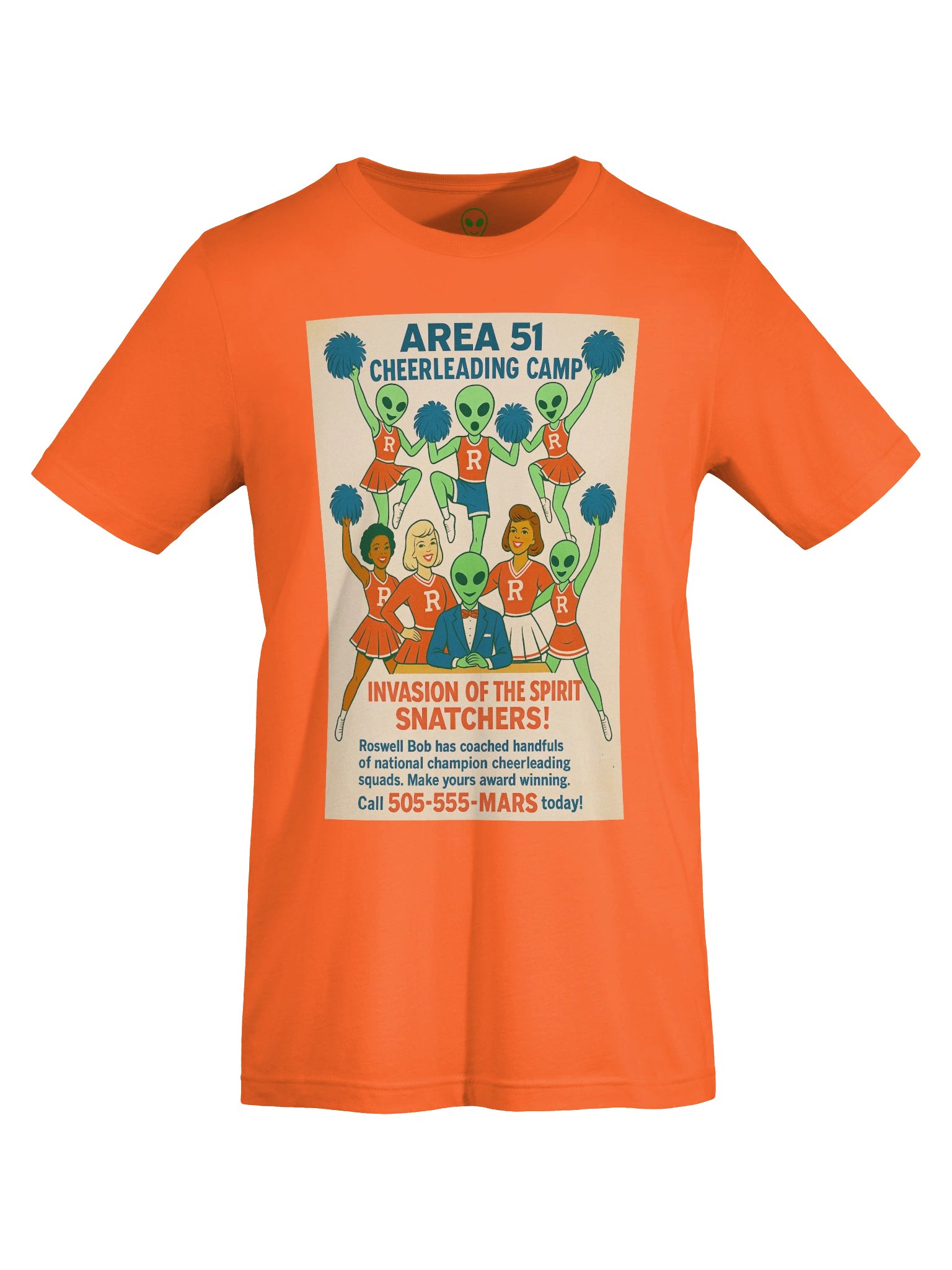 Area 51 Cheerleading Camp Roswell Aliens 1950's Retro Concert Tee Fit Unisex T-Shirt product image (55)