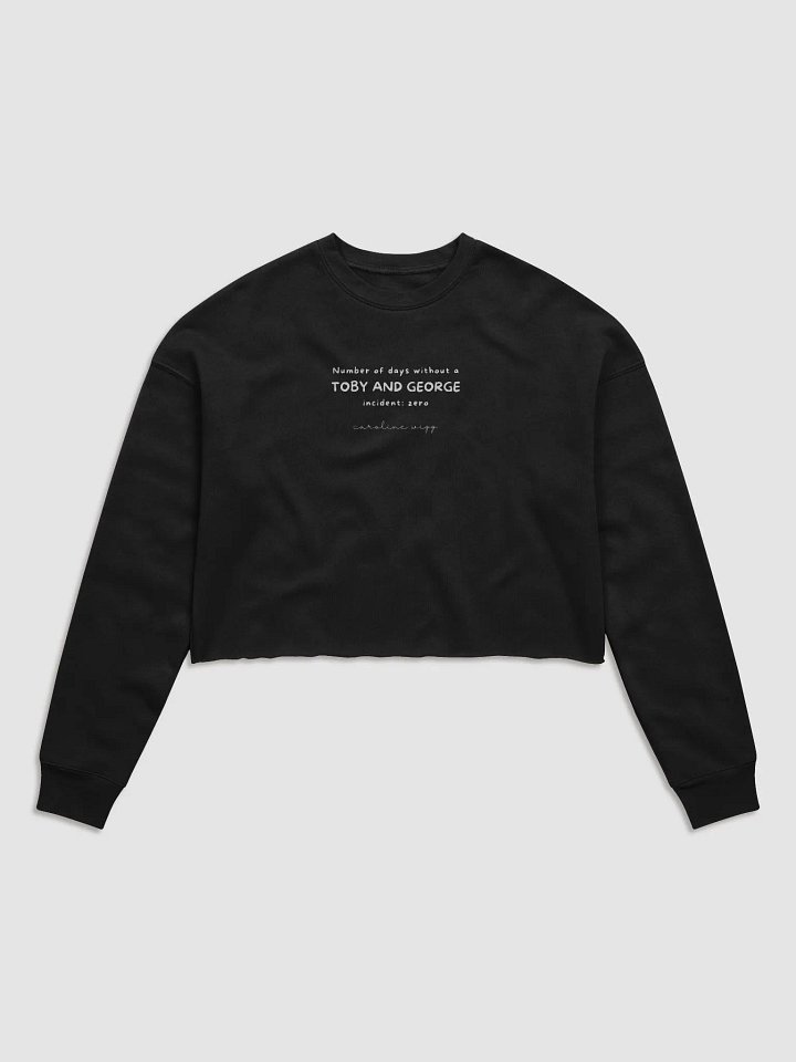 Toby and George Incident Crop Sweatshirt - Dark Colours product image (1)