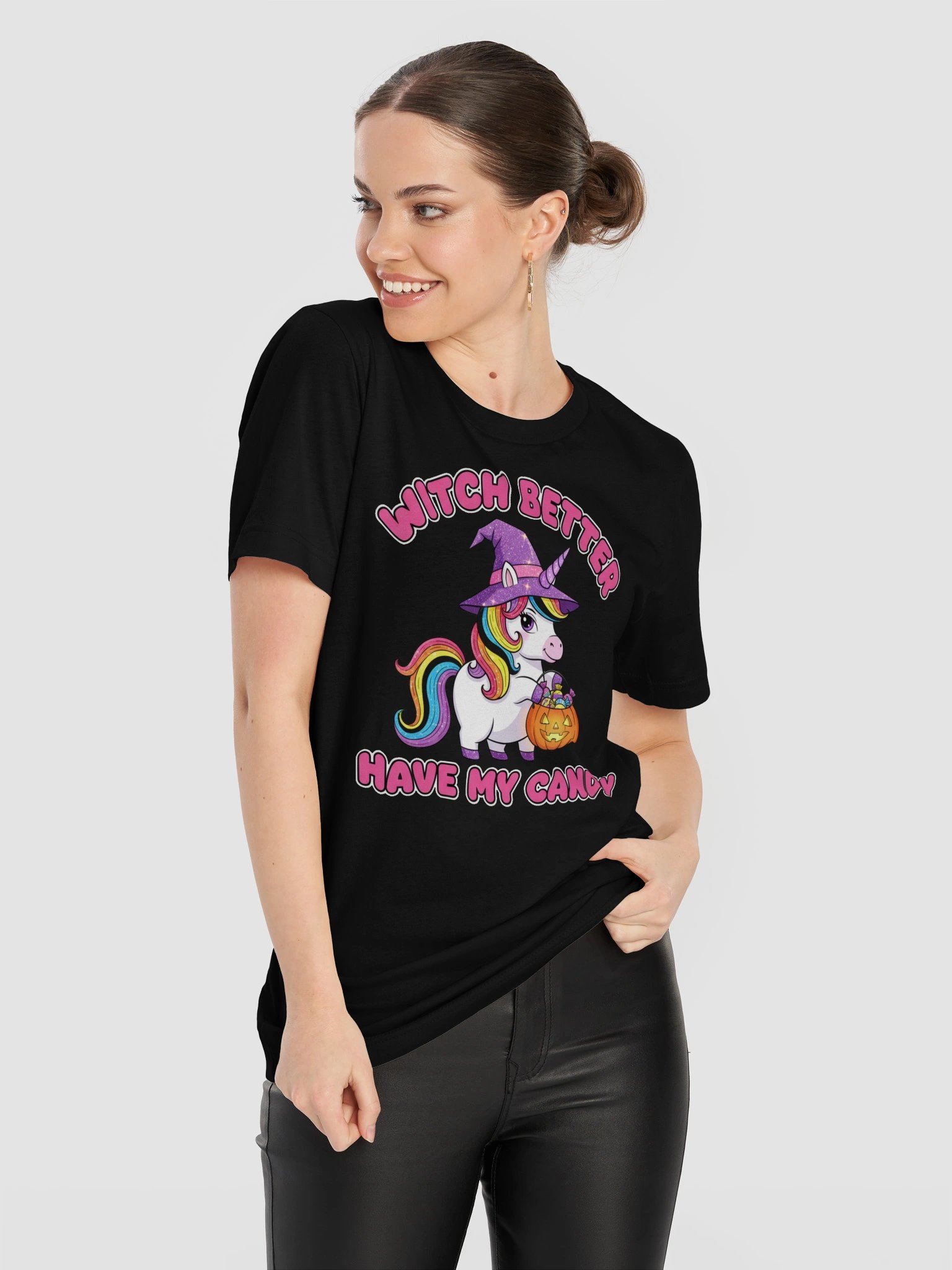 Witch Better Have My Candy Unicorn Halloween Tee product image (11)