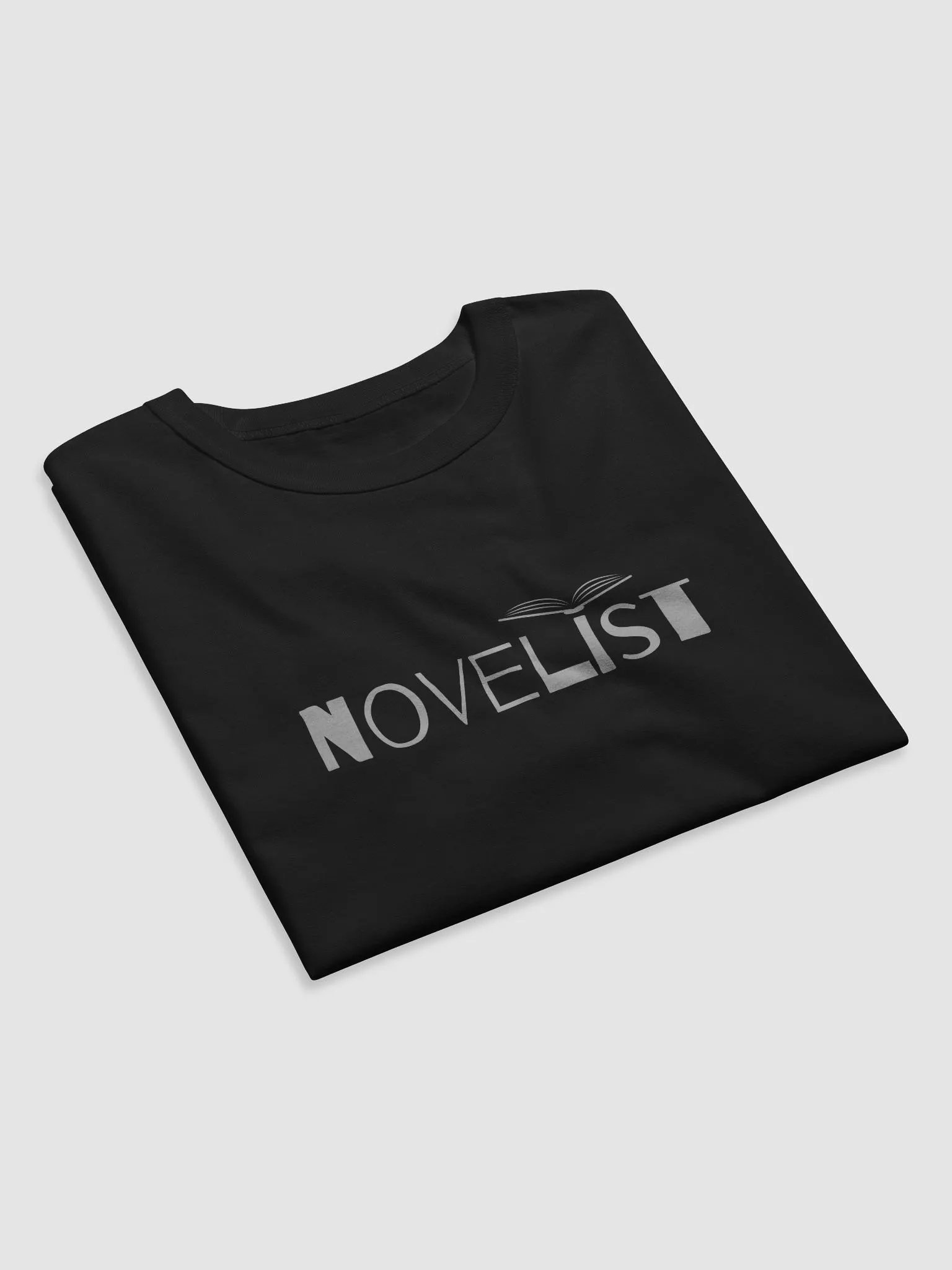 Novelist Silver Text Relaxed T-shirt product image (10)