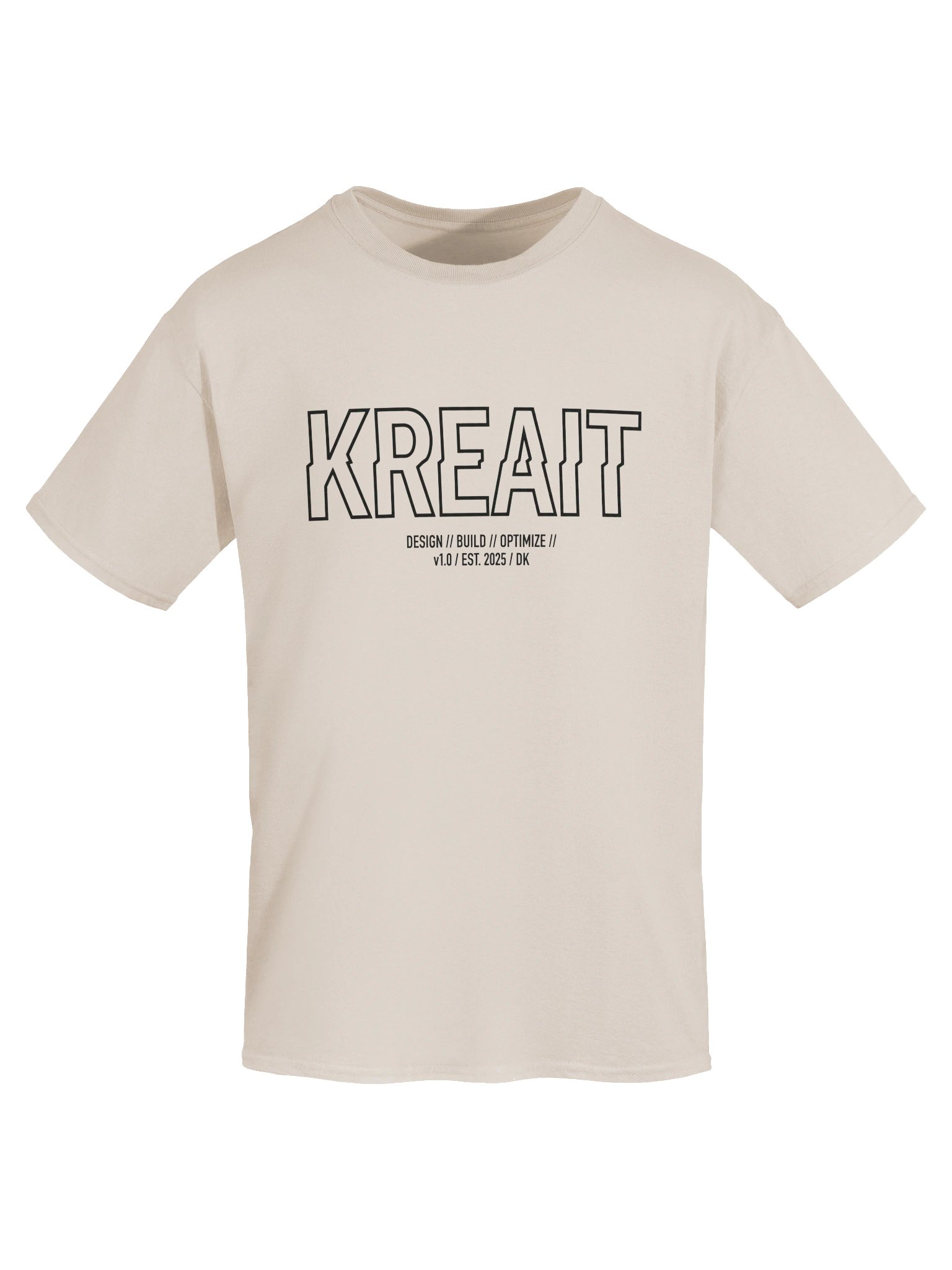 KreaiTive Glitches black print t-shirt product image (1)