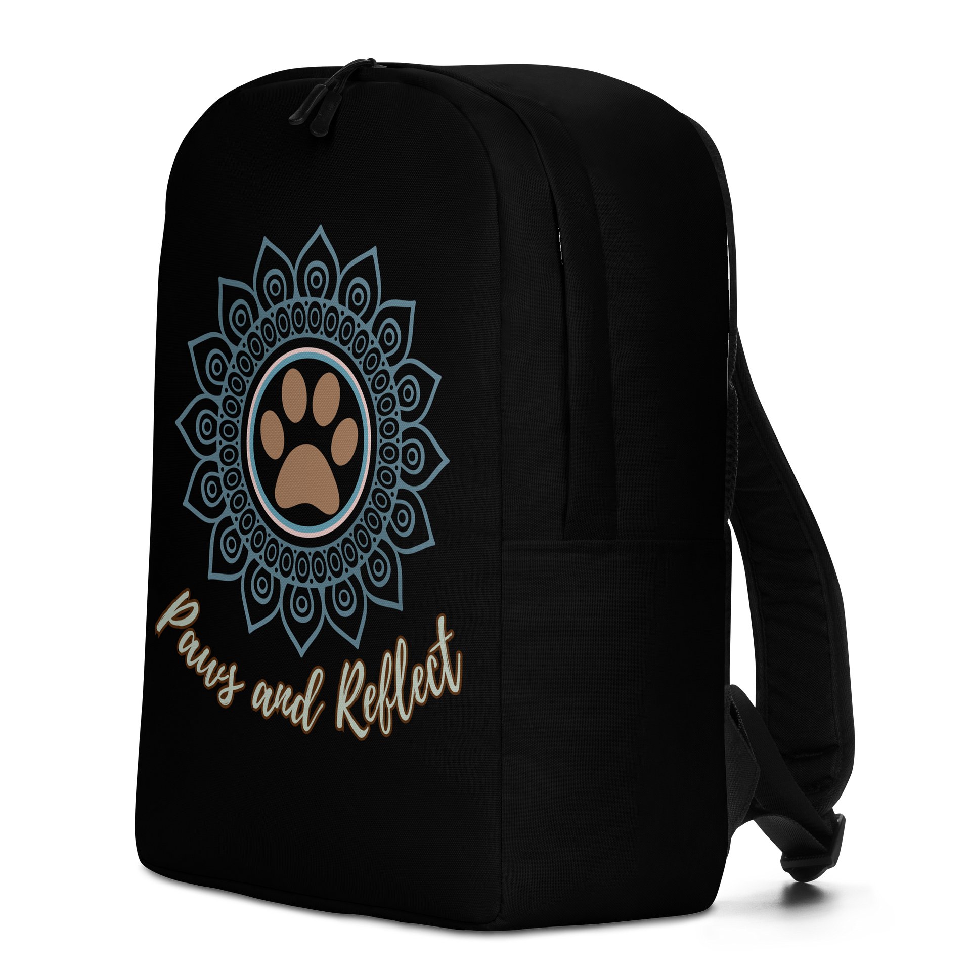 Paws and Reflect Mandala Paw Print Minimalist Yoga Backpack product image (2)