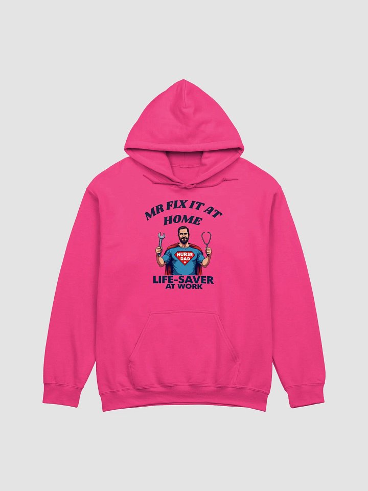 mr fix it at home, Superhero Nurse Dad Hoodie product image (4)