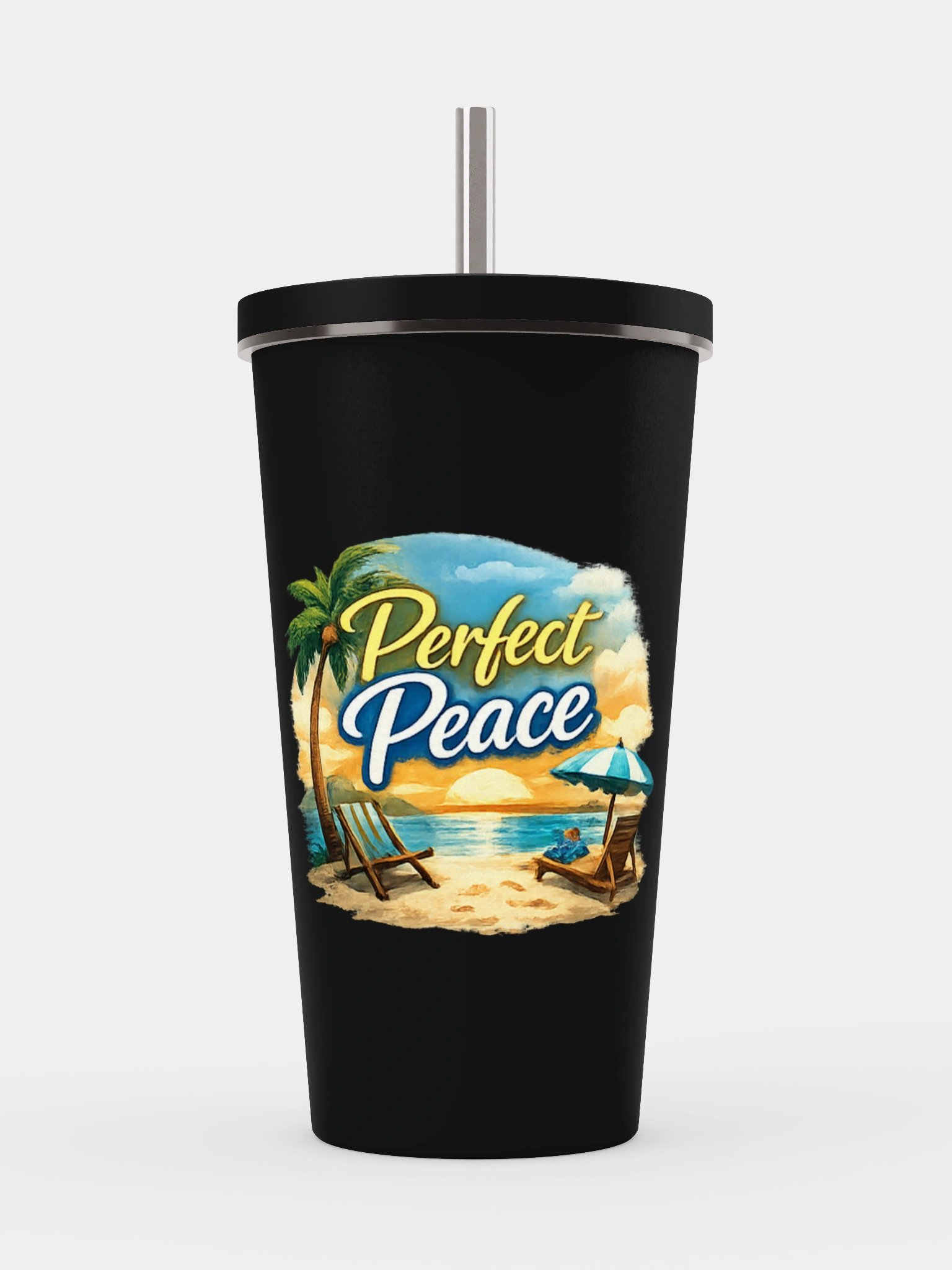 Perfect Peace Insulated Tumbler with Straw product image (1)