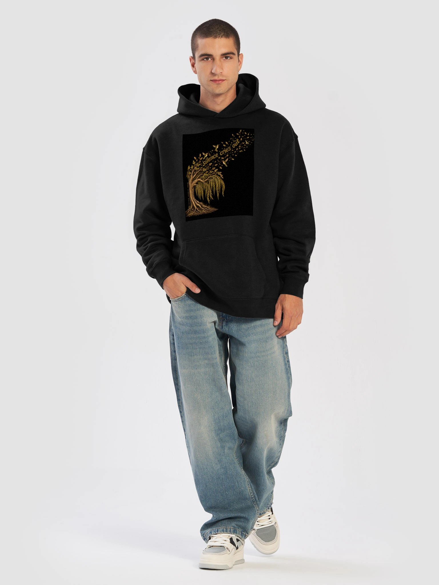Guys Black Hoodie product image (5)