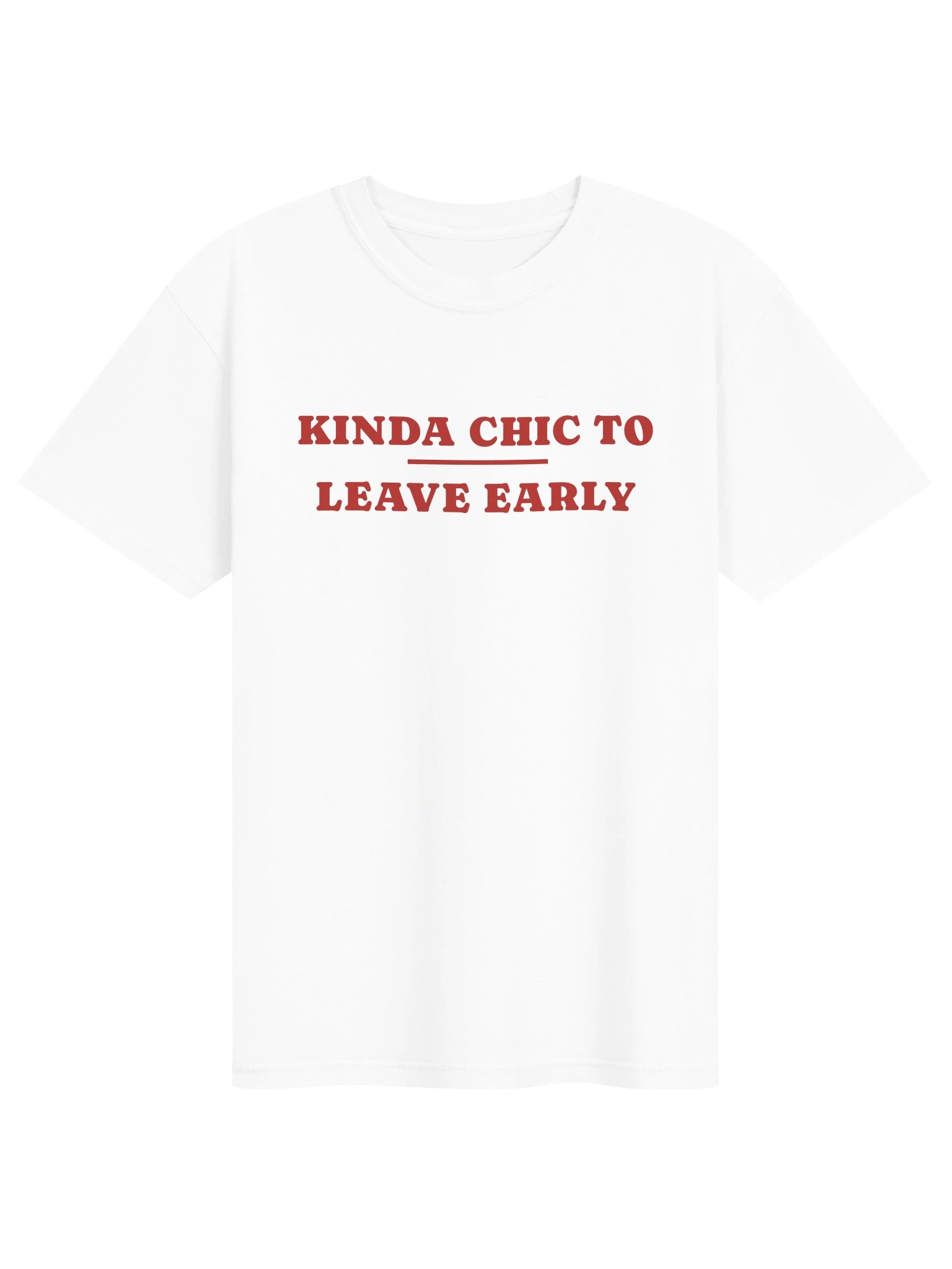 kinda chic to leave early white red product image (1)