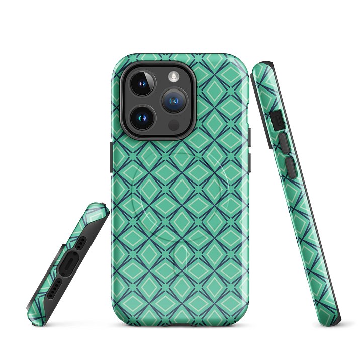 Geometric Illusion iPhone 17 Tough MagSafe Case - Shockproof Dual-Layer Geometric Protective Cover product image (1)