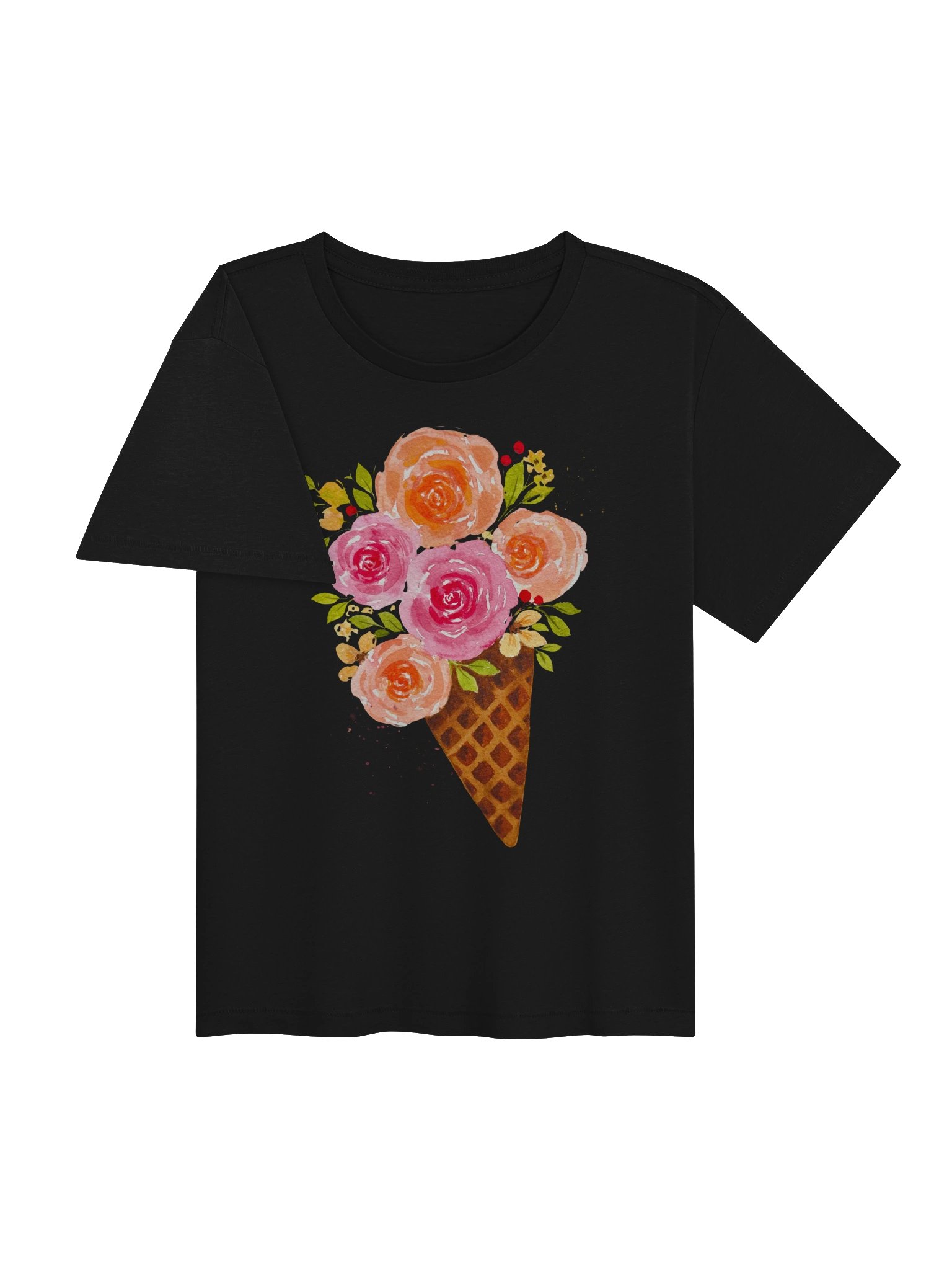 Floral Ice Cream Cone Tee product image (16)