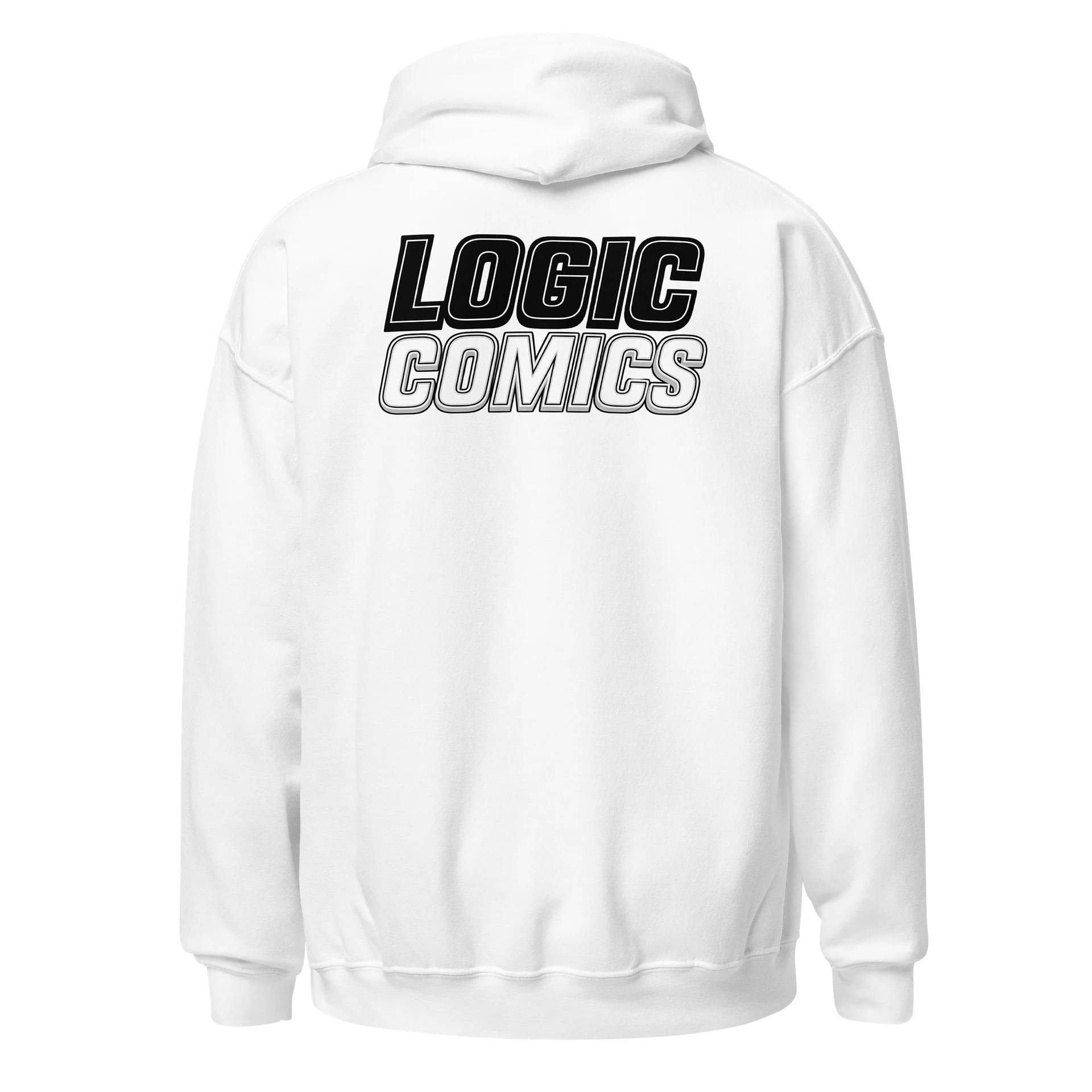 Logic comics B&W hoodie product image (4)