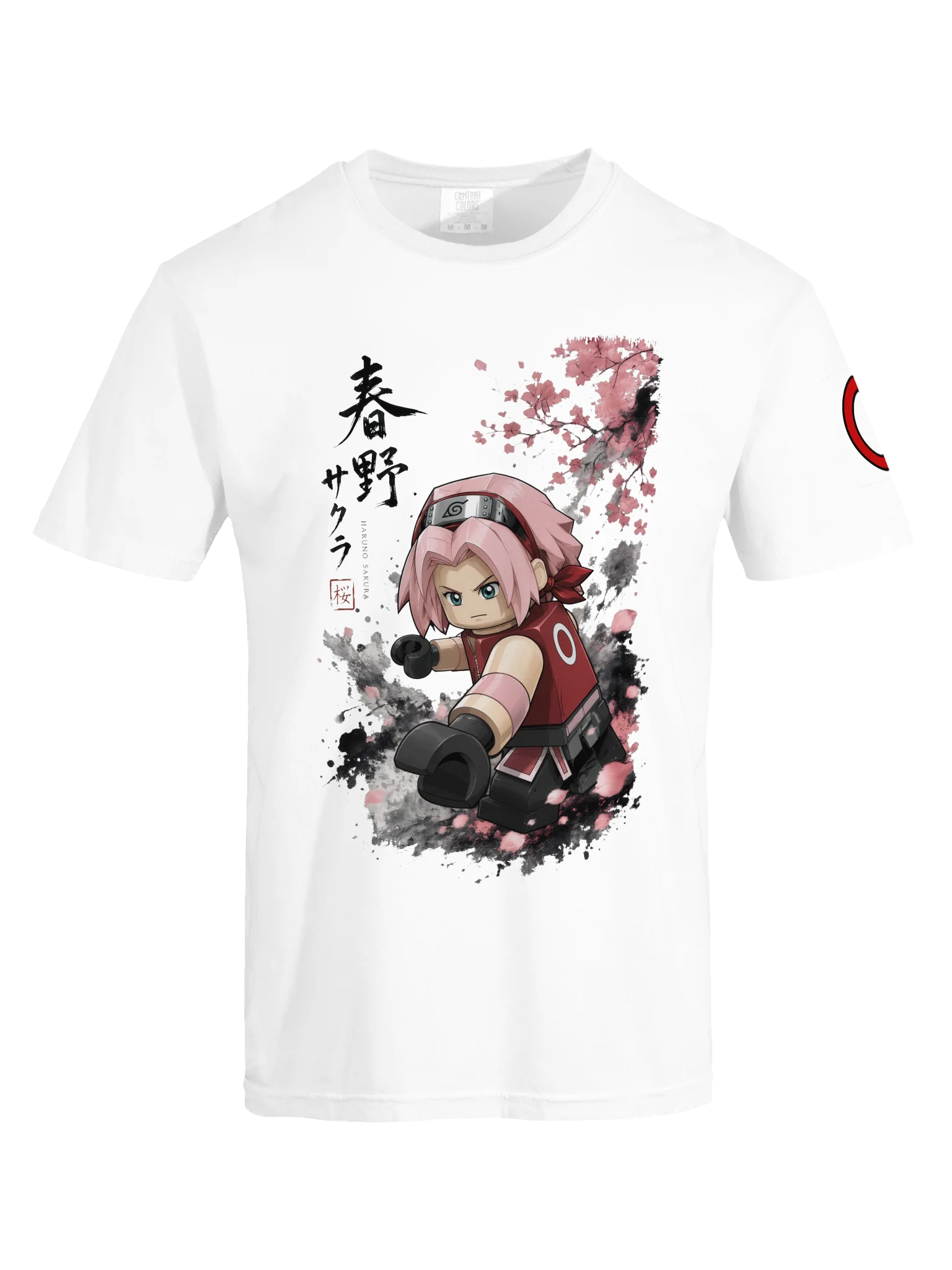 Pink Warrior Sakura Lego-Style Tee product image (2)