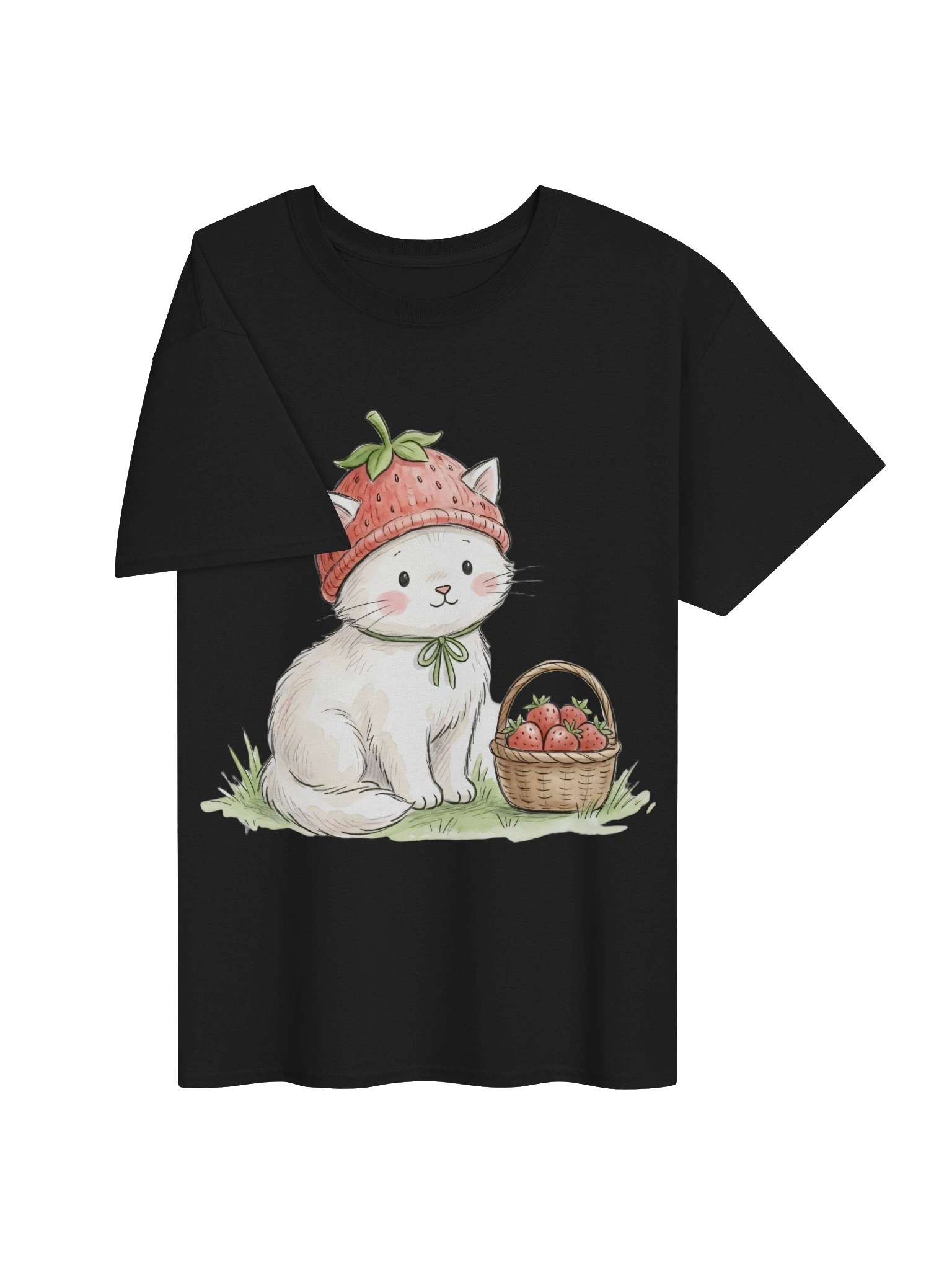 Strawberry Hat Kitten Tee product image (5)
