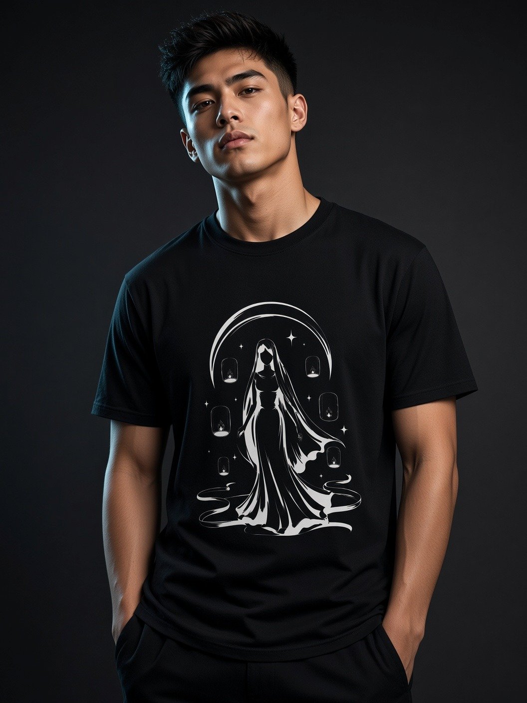 The Midnight Path // Shrouded Lantern Heavyweight Tee product image (2)