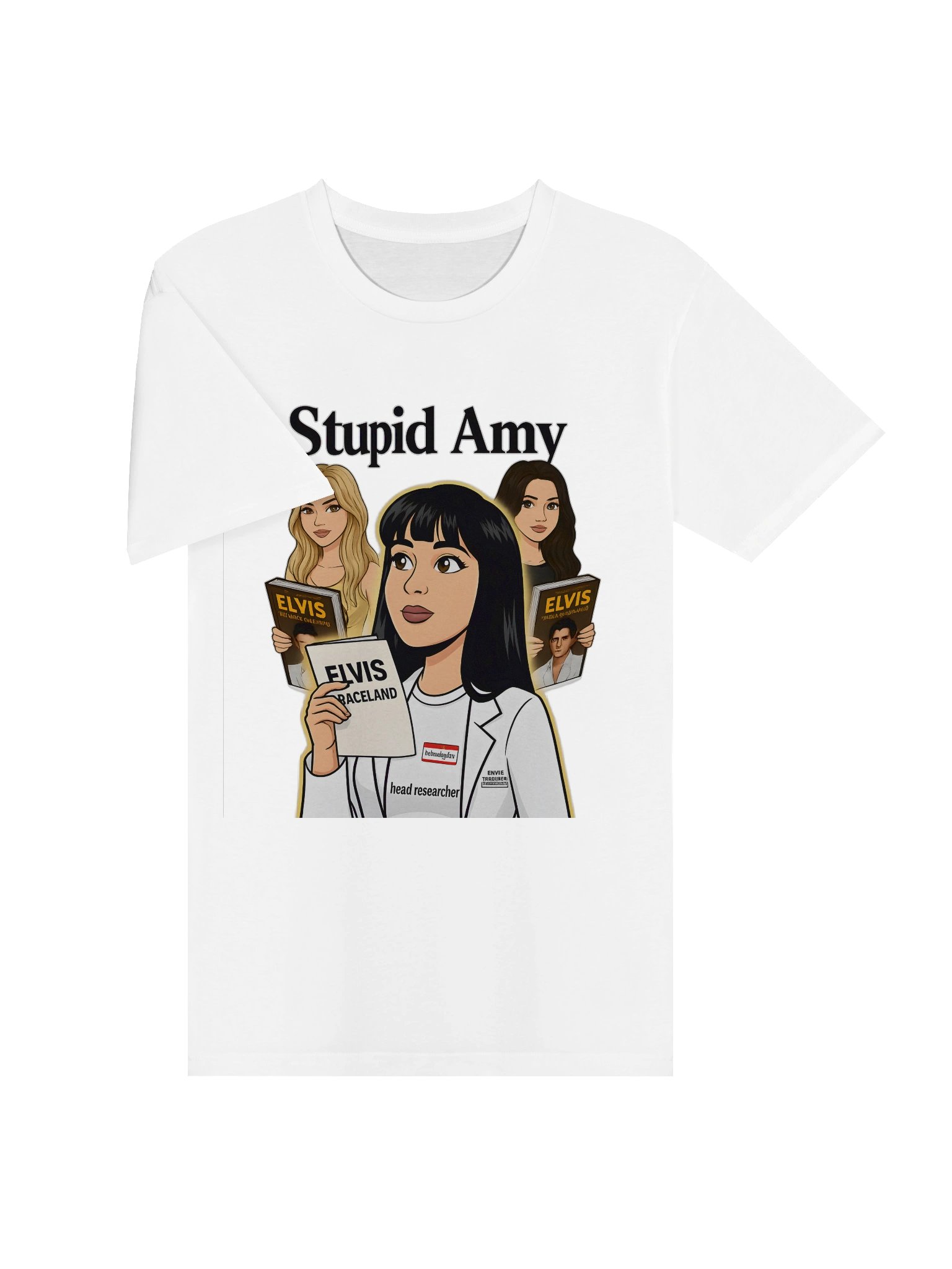 Stupid Amy Stage Unisex Tee-White product image (3)