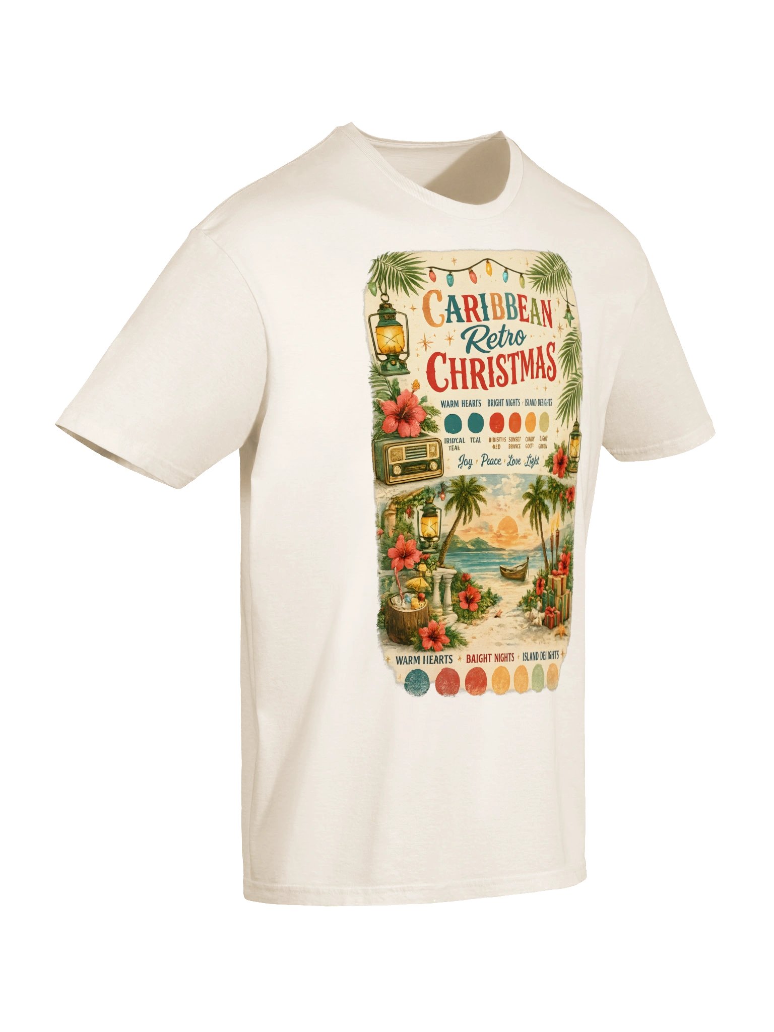 Caribbean Retro Christmas Tee product image (48)