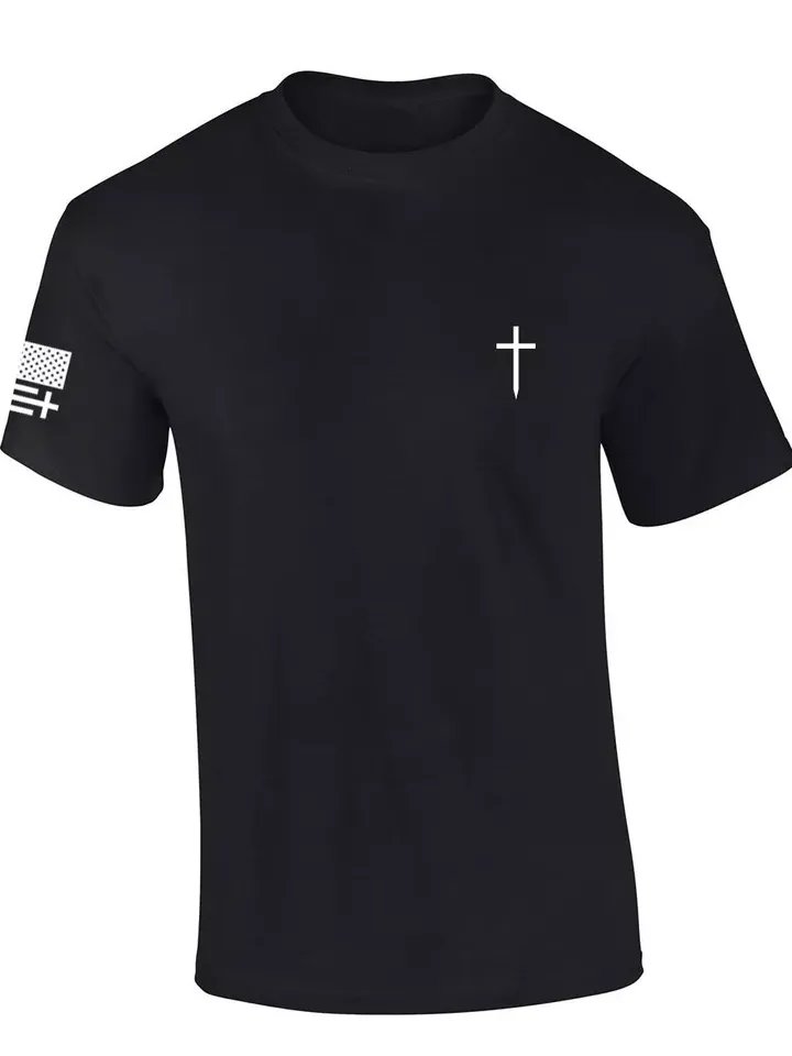 Mens Christian T-shirt Devil Thought He'd Won Short Sleeve T-shirt product image (1)