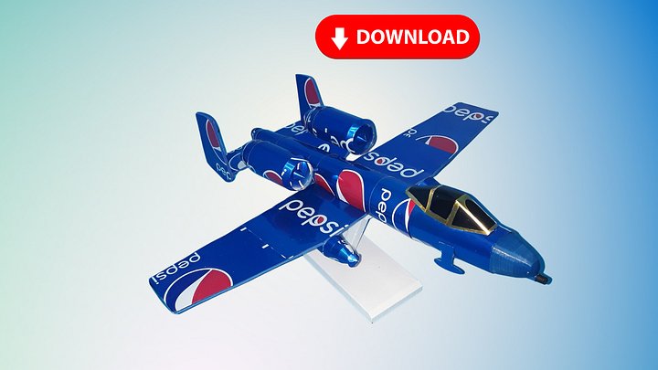 Soda Can A-10 Thunderbolt DIGITAL Plans product image (1)