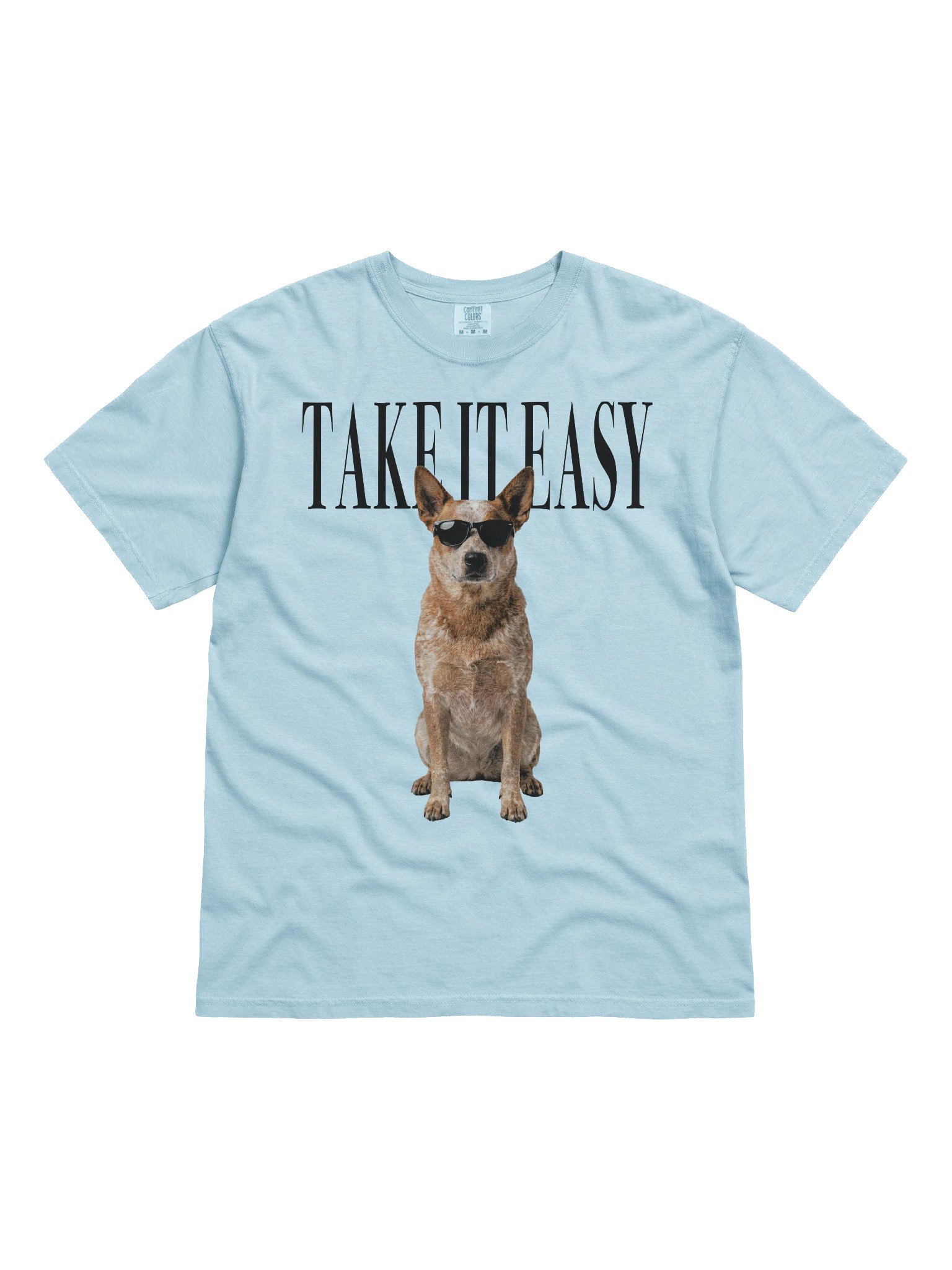 Take It Easy '90s Pop Vintage-Style T-Shirt for Australian Cattle Dog(Red Heeler) Owners product image (4)