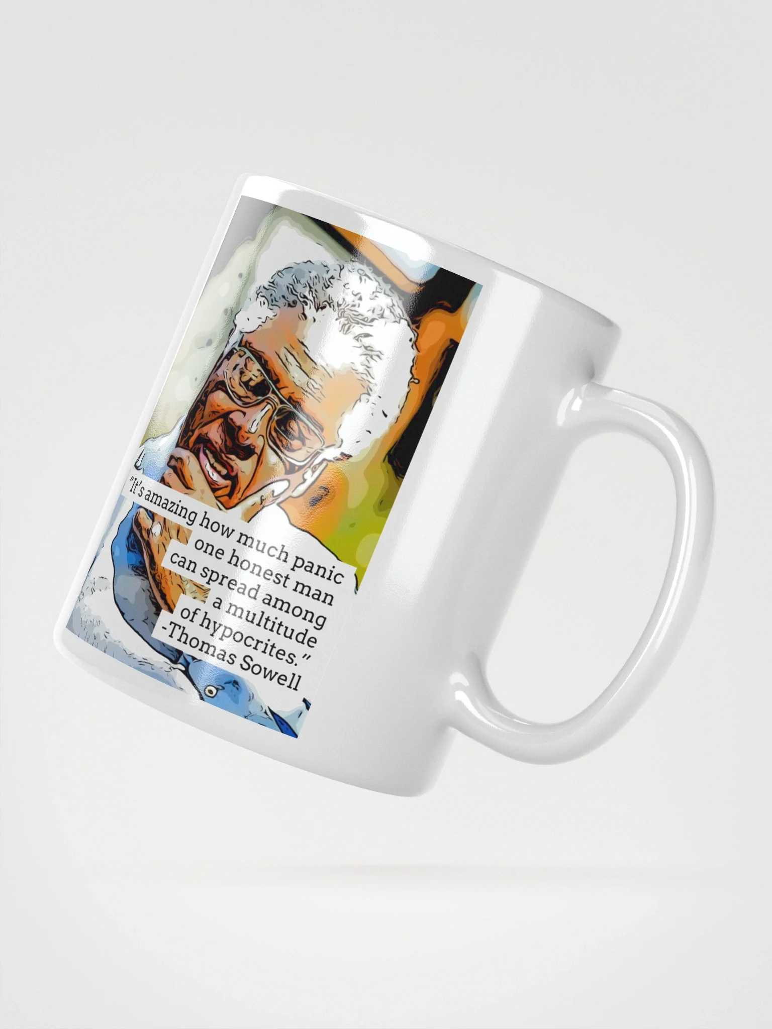 “One Honest Man” — Thomas Sowell Art Mug