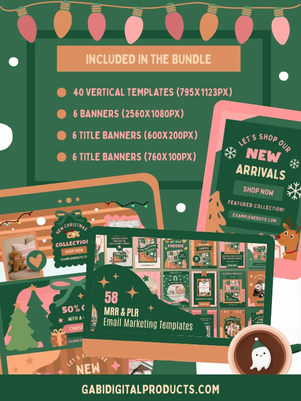 Coquette Christmas Email Marketing Template product image (12)