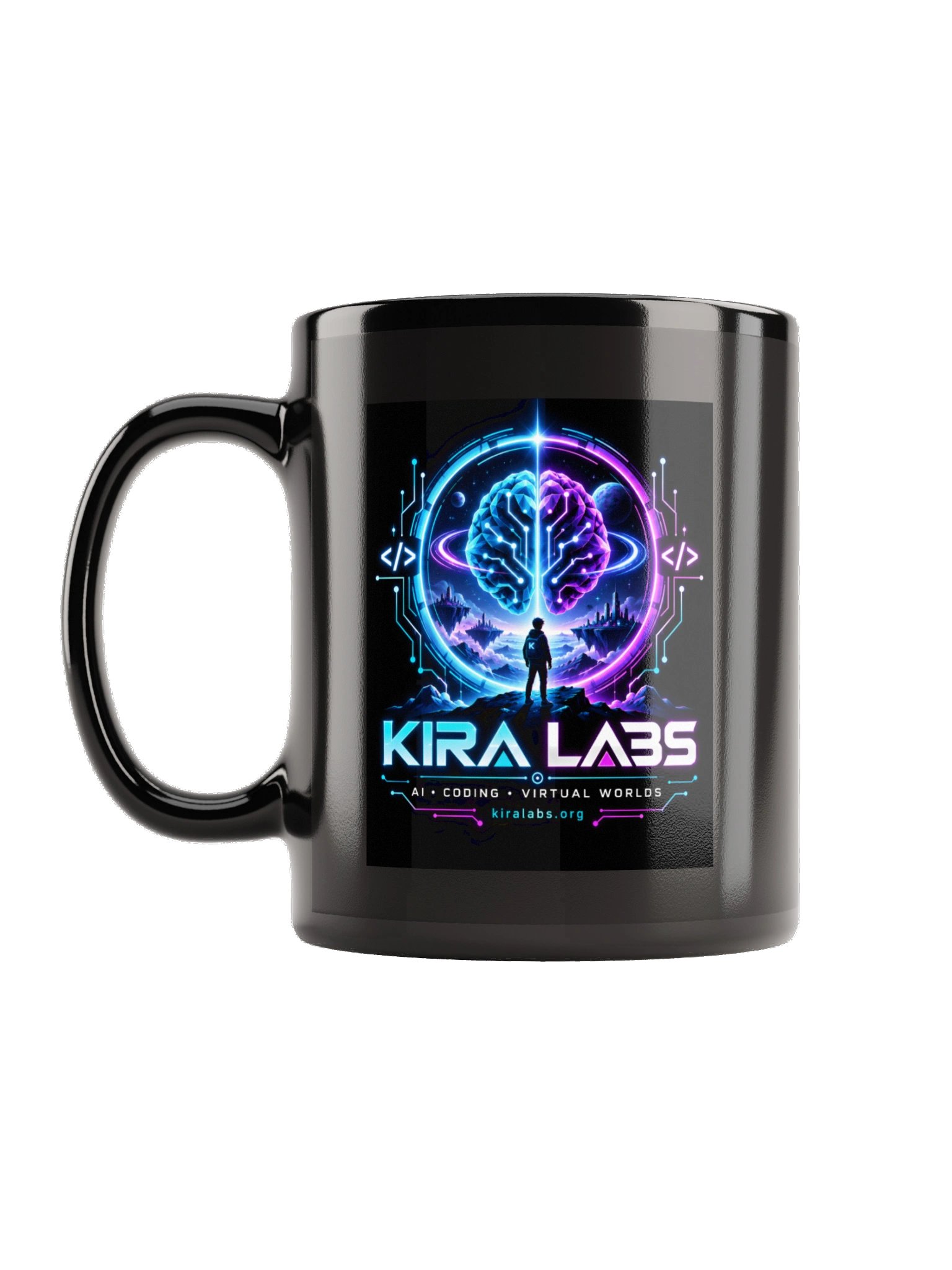 Kira Labs AI Coding Virtual Worlds Mug product image (1)