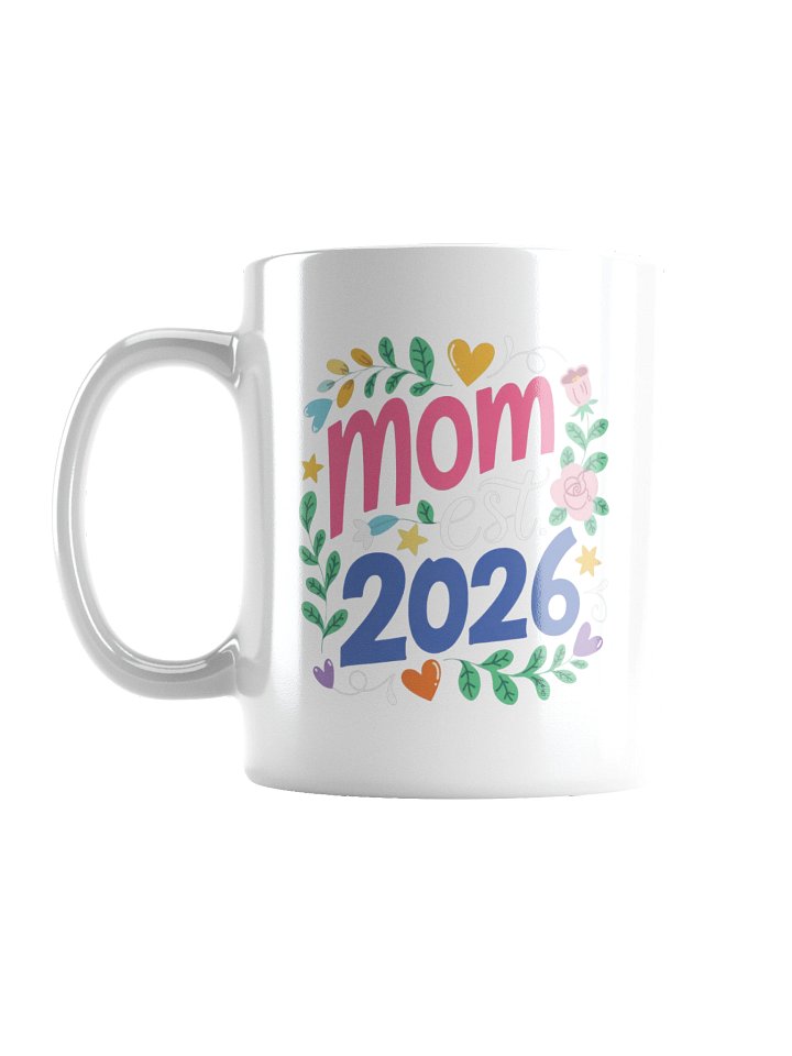 Mom Est Year Colorful Coffee Mug product image (3)