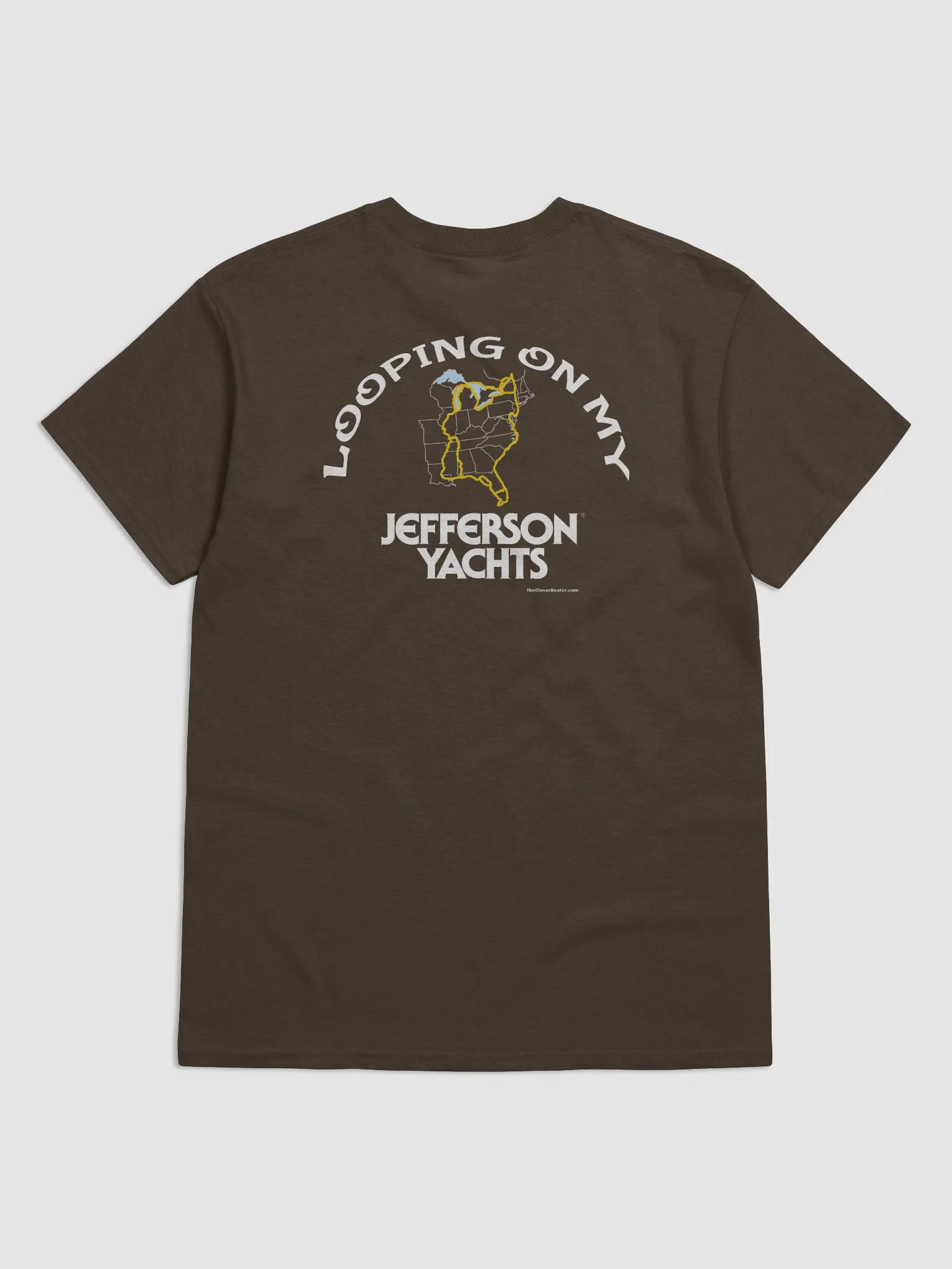 Looping On My Jefferson - T-Shirt - Dark Shirt w/White Logo product image (1)