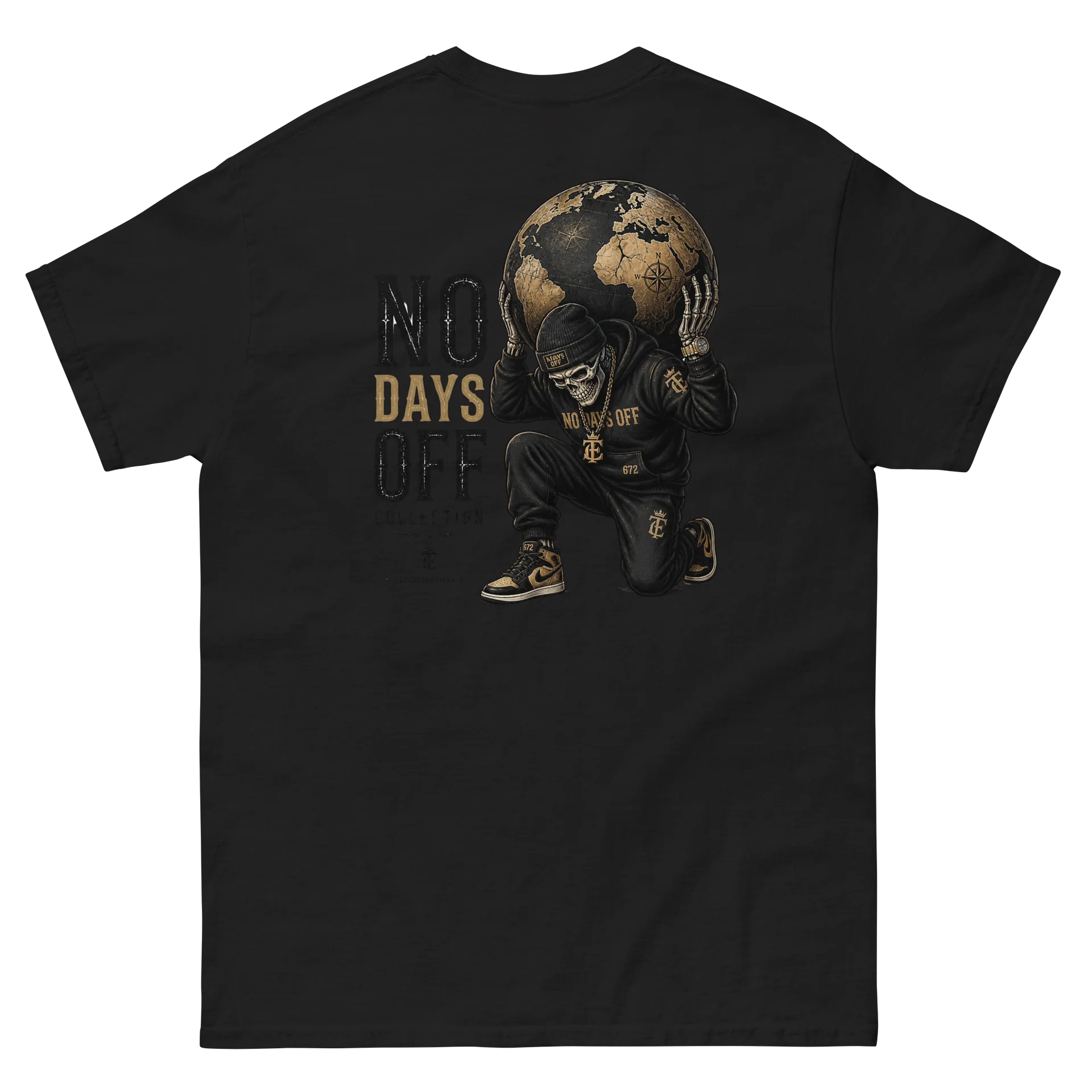 No Days Off Skeleton Globe Tee product image (7)