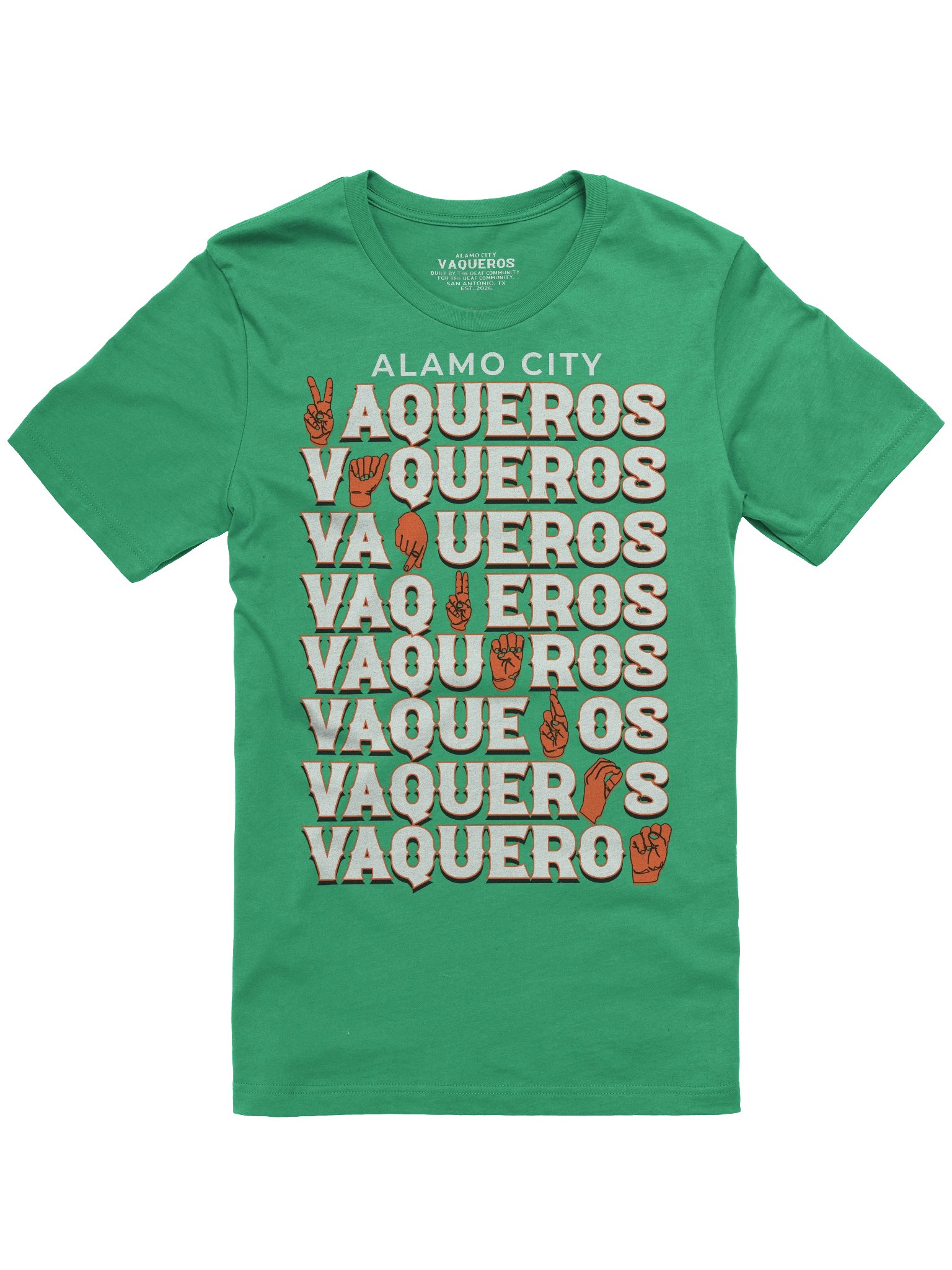 Alamo City Vaqueros Teal ASL Shirt product image (1)