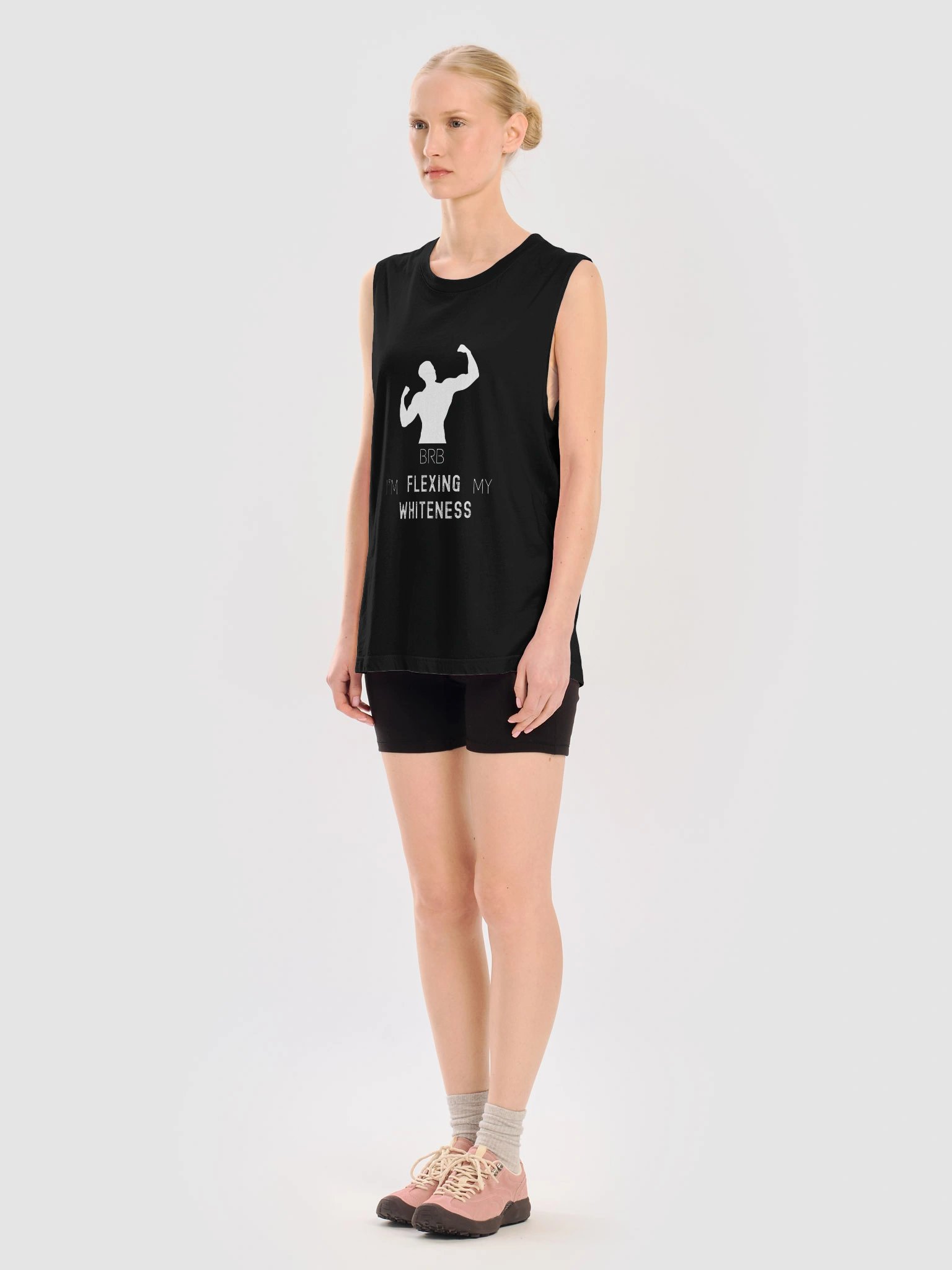 Flexing My Whiteness - Unisex Sleeveless Tee product image (5)