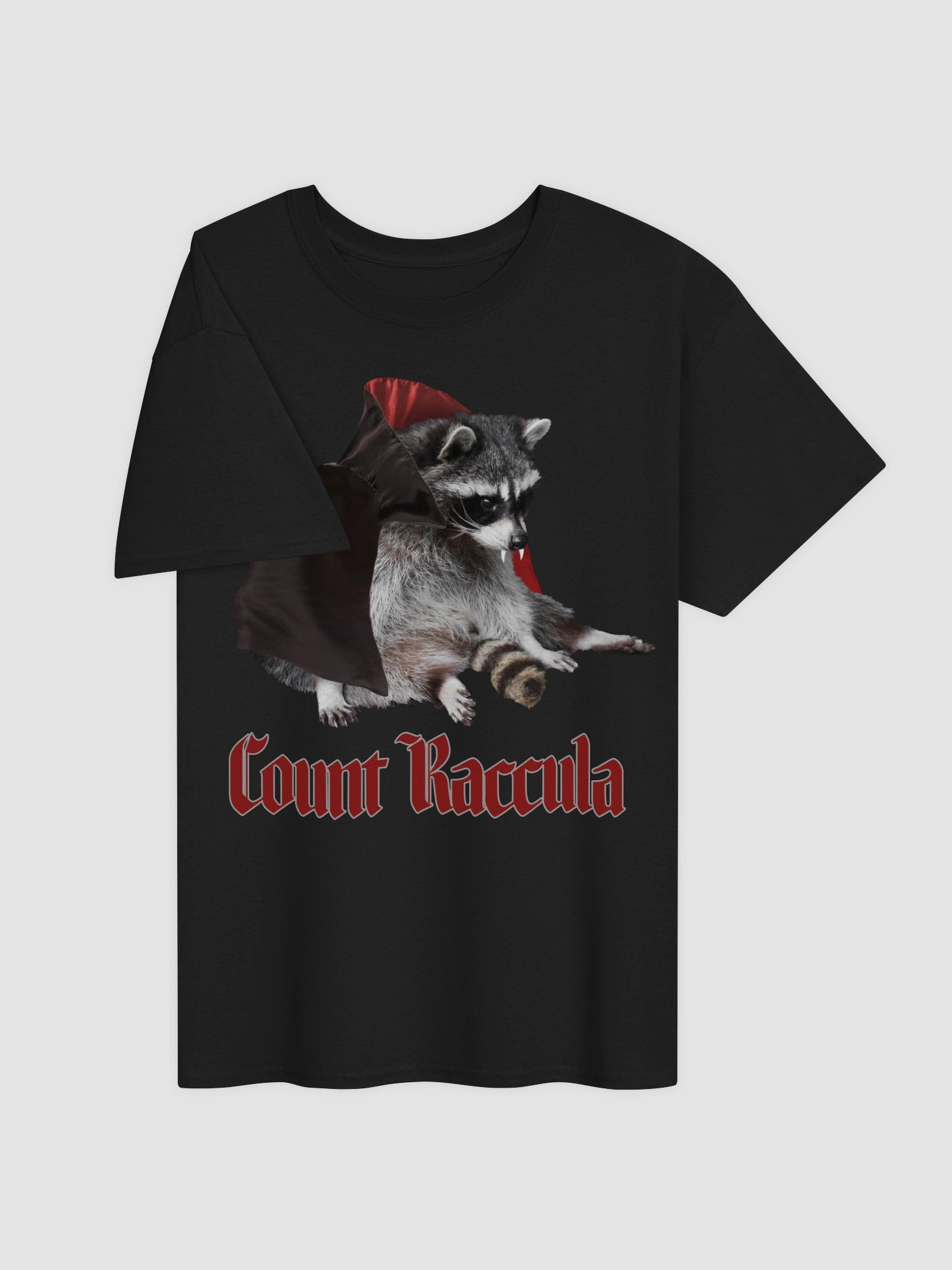 Count Raccula - Halloween vampire raccoon t-shirt product image (3)