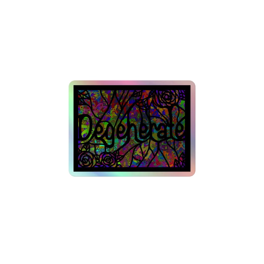Degenerate Dreams Holographic Sticker Sheet product image (1)