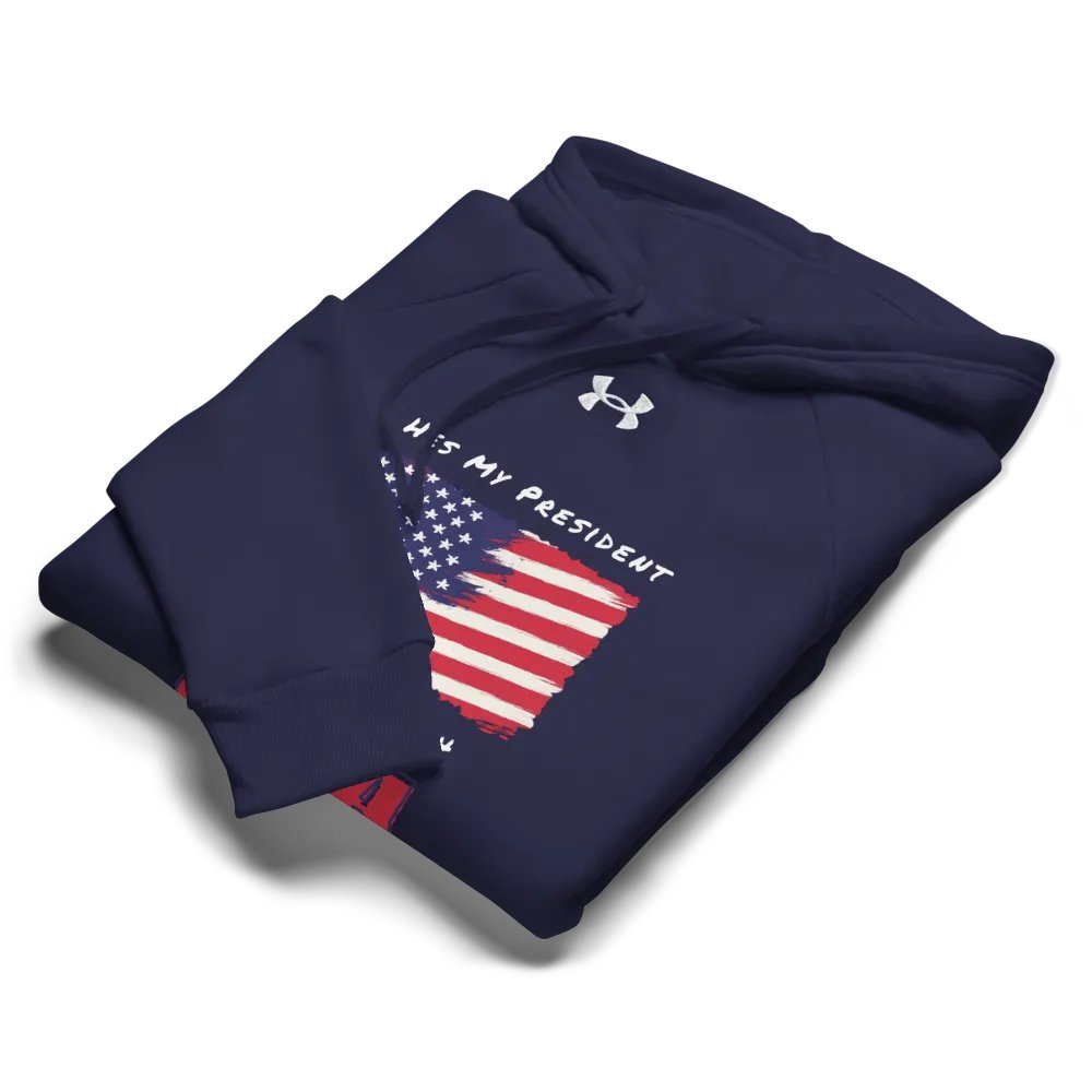 HMP - Under Armor Hoodie - He's My President American Flag Design product image (9)