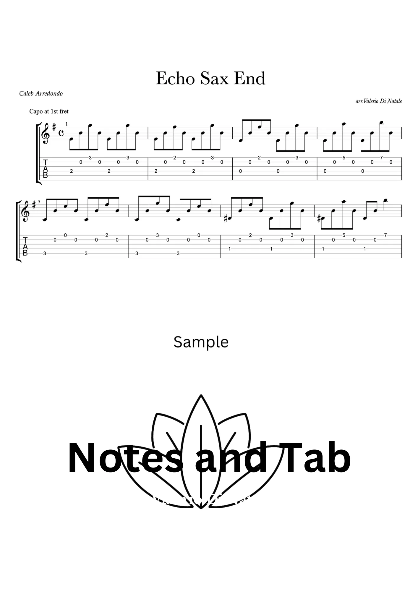 Echo Sax End by Caleb Arredondo product image (2)