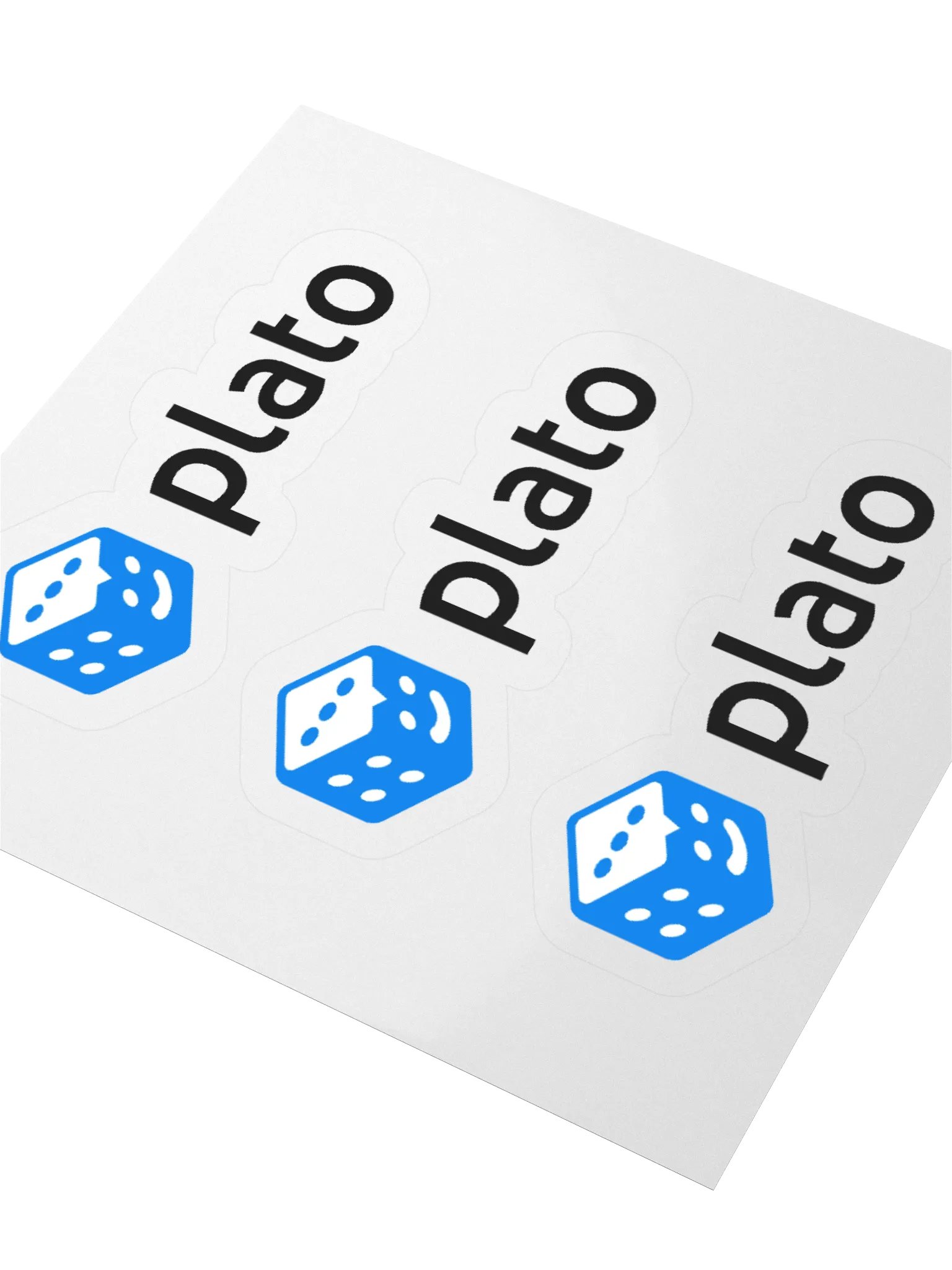 Plato Dice Logo Stickers product image (3)