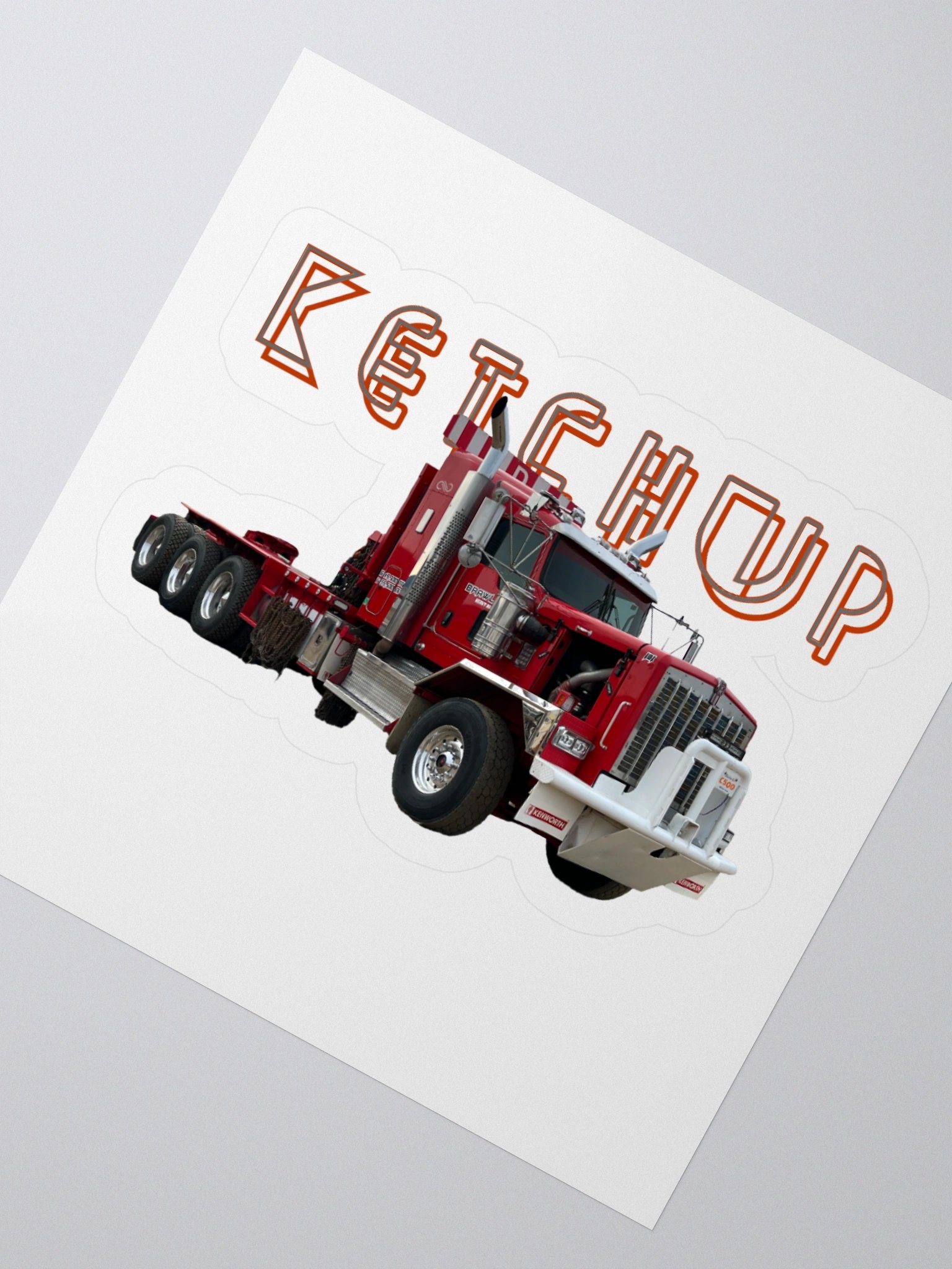 Ketchup Neon Font Sticker product image (6)