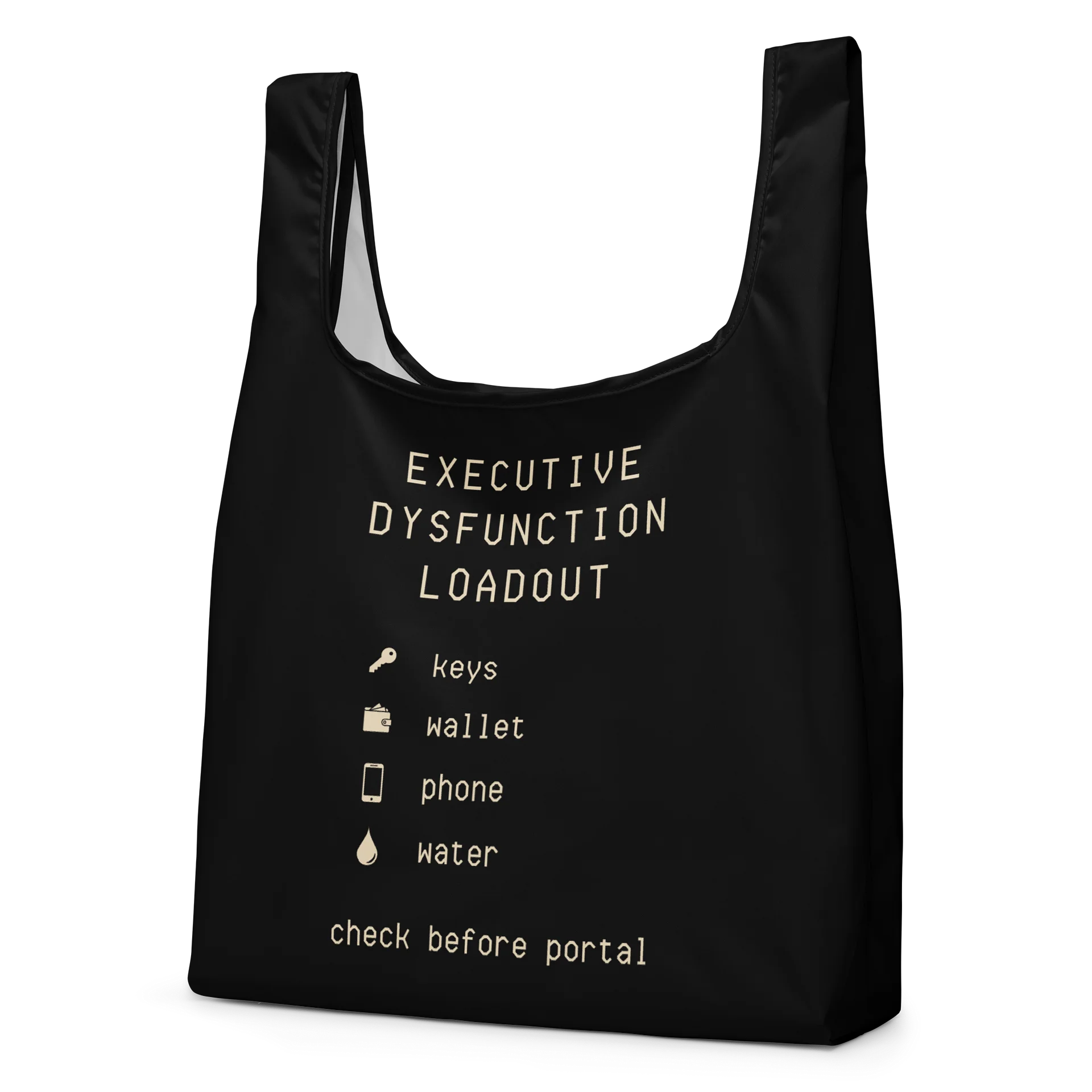 Executive Dysfunction Shopping Bag | Neurodivergent Reusable Errand Bag product image (2)