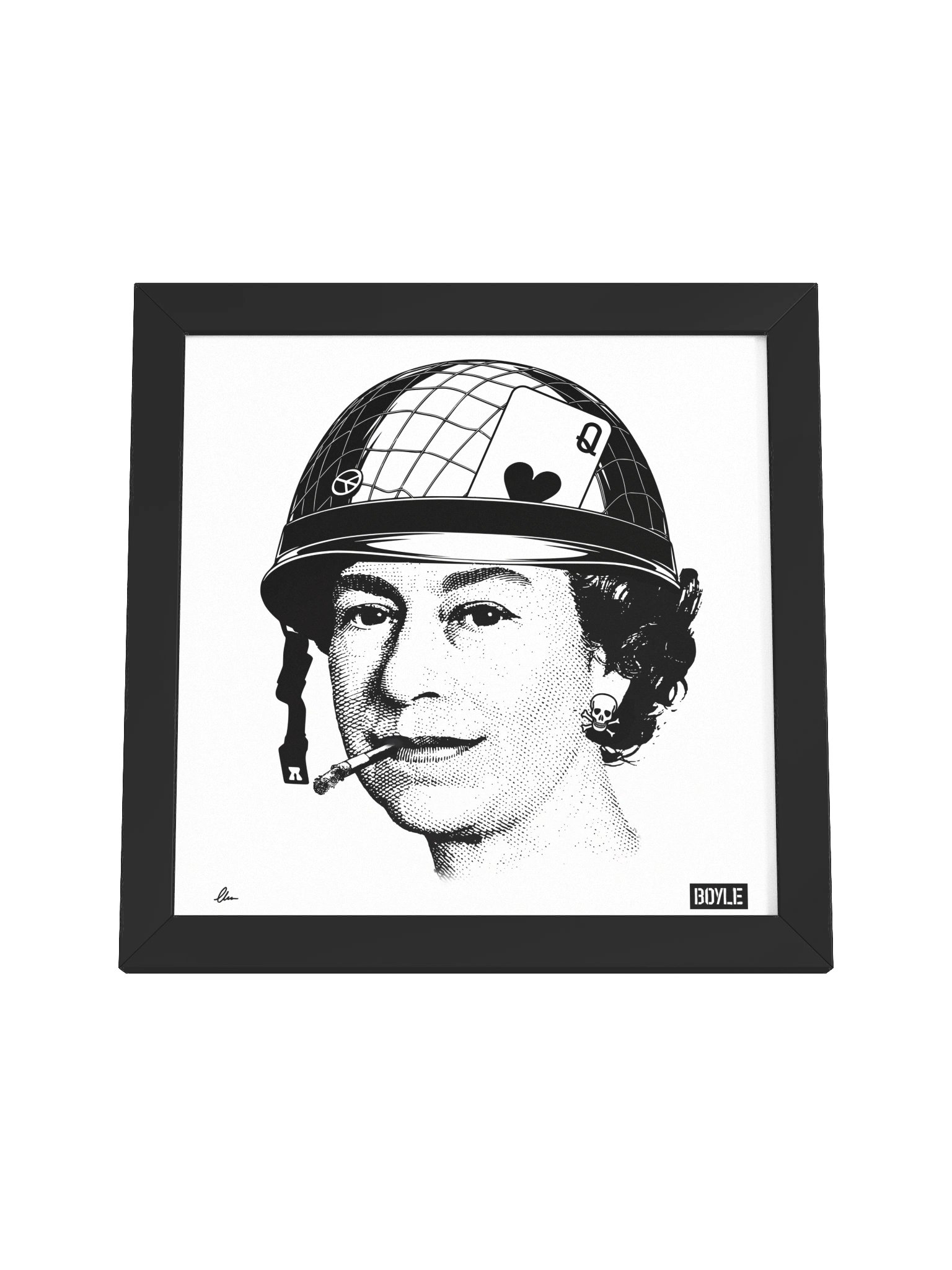 Queen of hearts framed print product image (16)