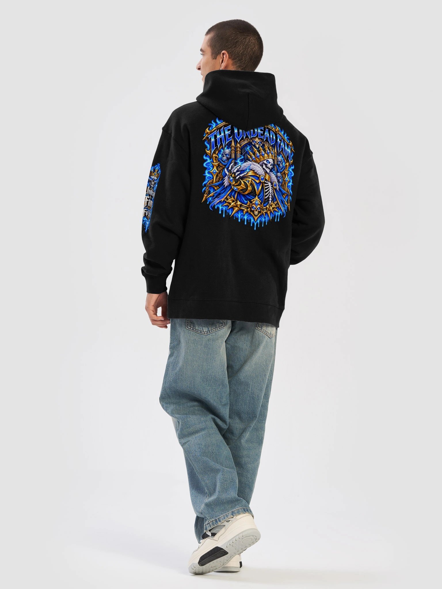 Undead and Unbothered Hoodie (Blue) product image (6)