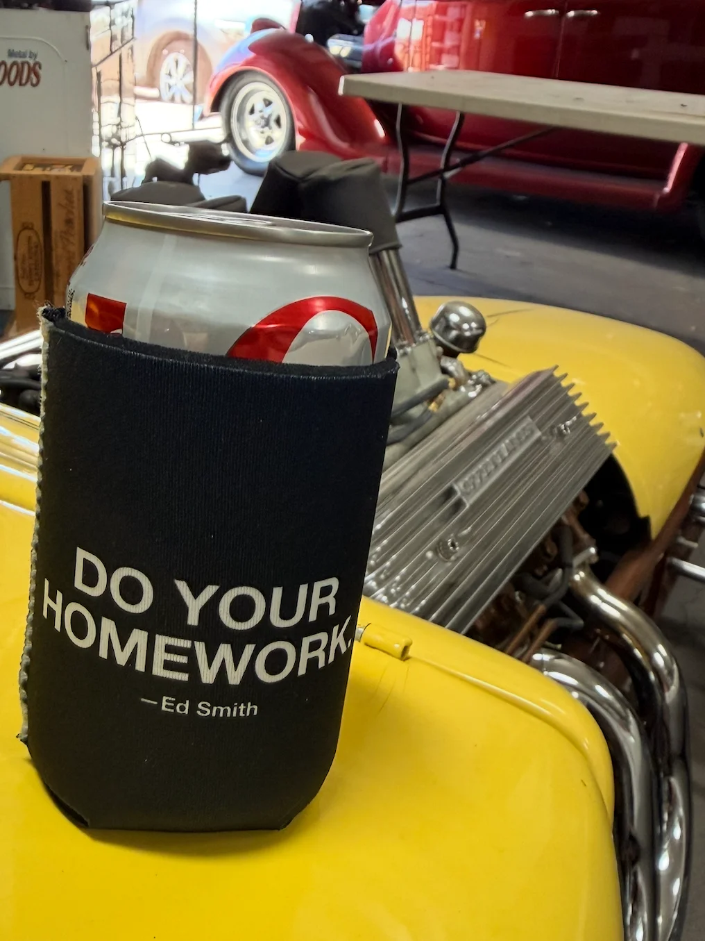 Ed Smith ‘Do Your Homework’ Koozie product image (1)