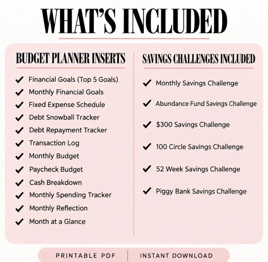 Budget Planner Inserts product image (2)