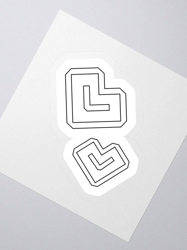 Paeshun Heart Sticker (White) product image (2)