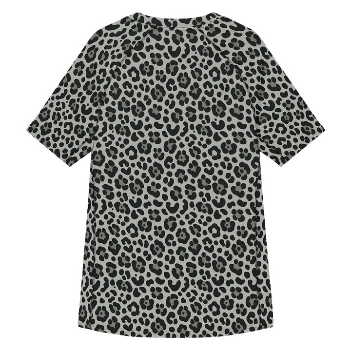 Bold Black Leopard Print Men's Rash Guard product image (2)
