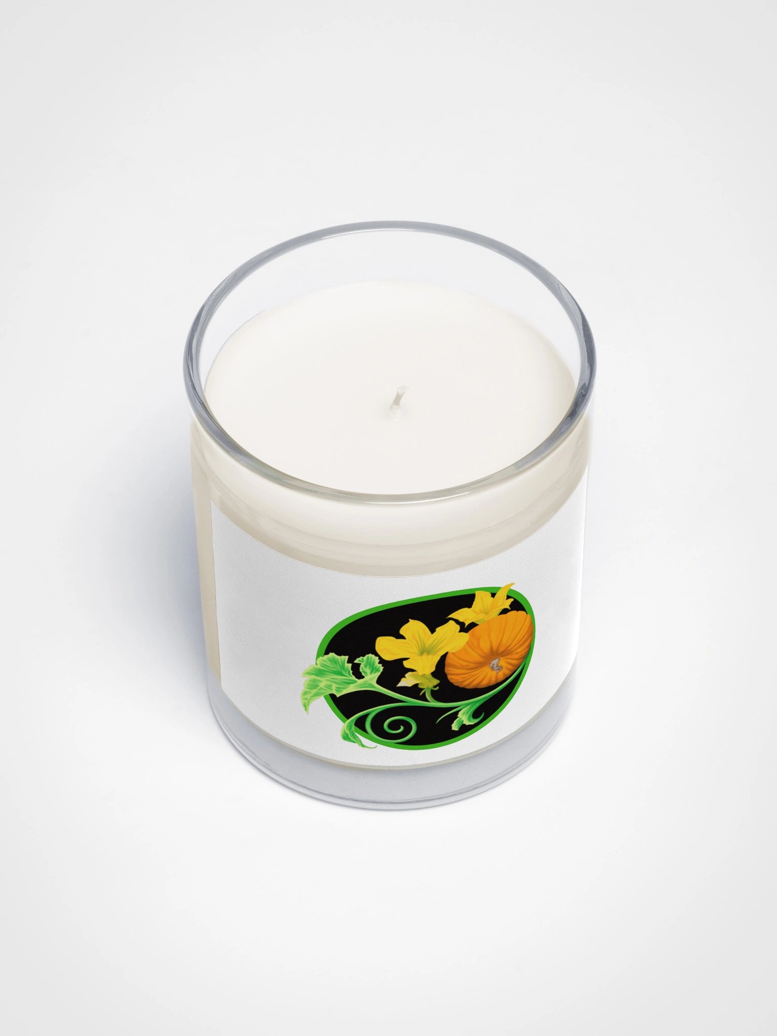 Harvest Pumpkin Blossom Soy Candle – Cozy Autumn Botanical Home Decor product image (3)