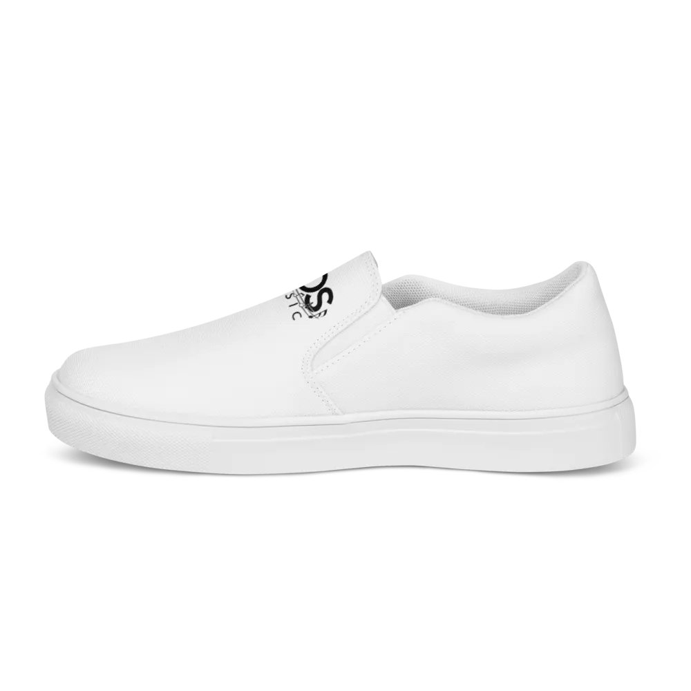 Exclusive TDS Music Design Men's White Canvas Slip-On Shoes - Handmade for Comfort and Style product image (8)