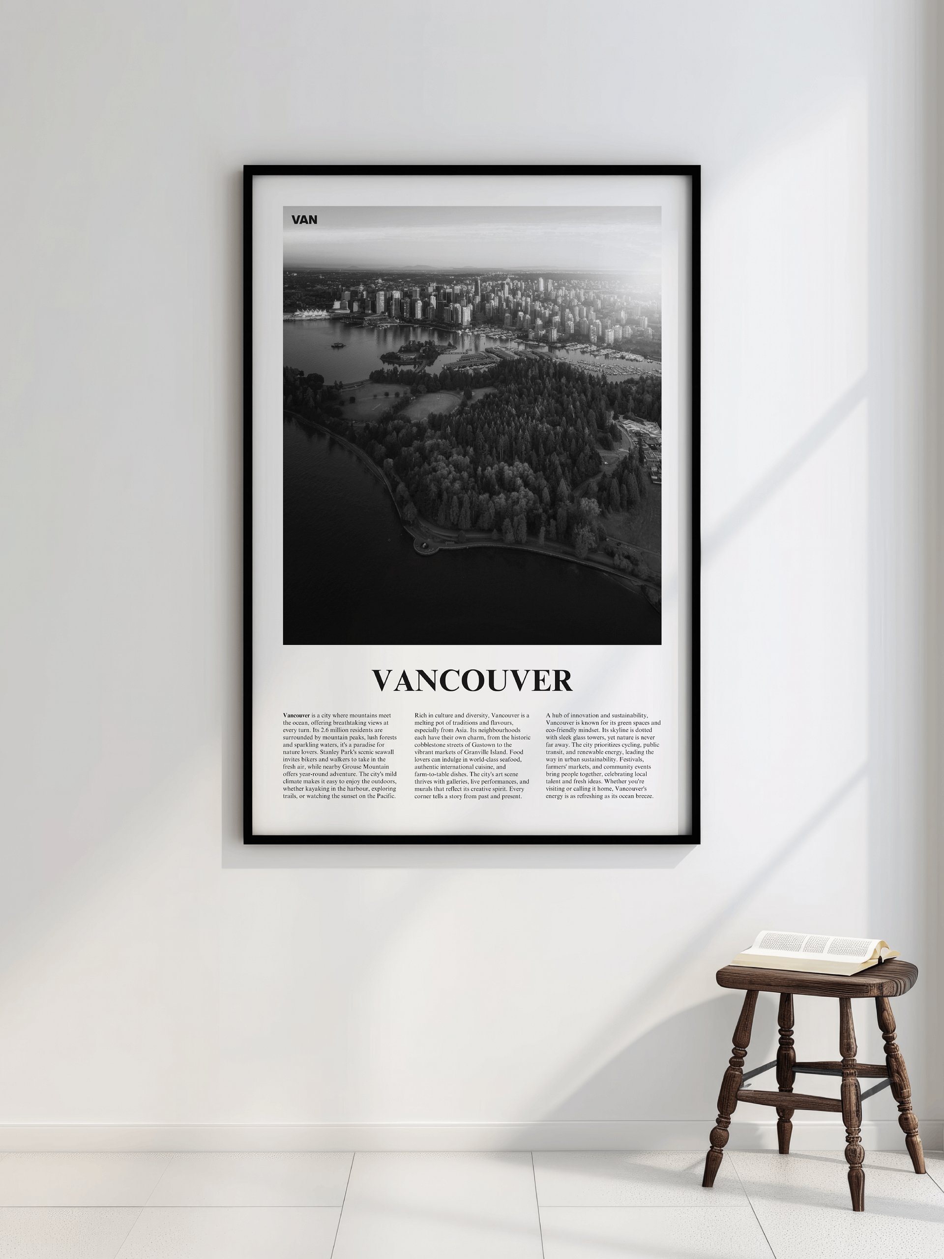 Vancouver 01 Newspaper Poster | Framed product image (2)