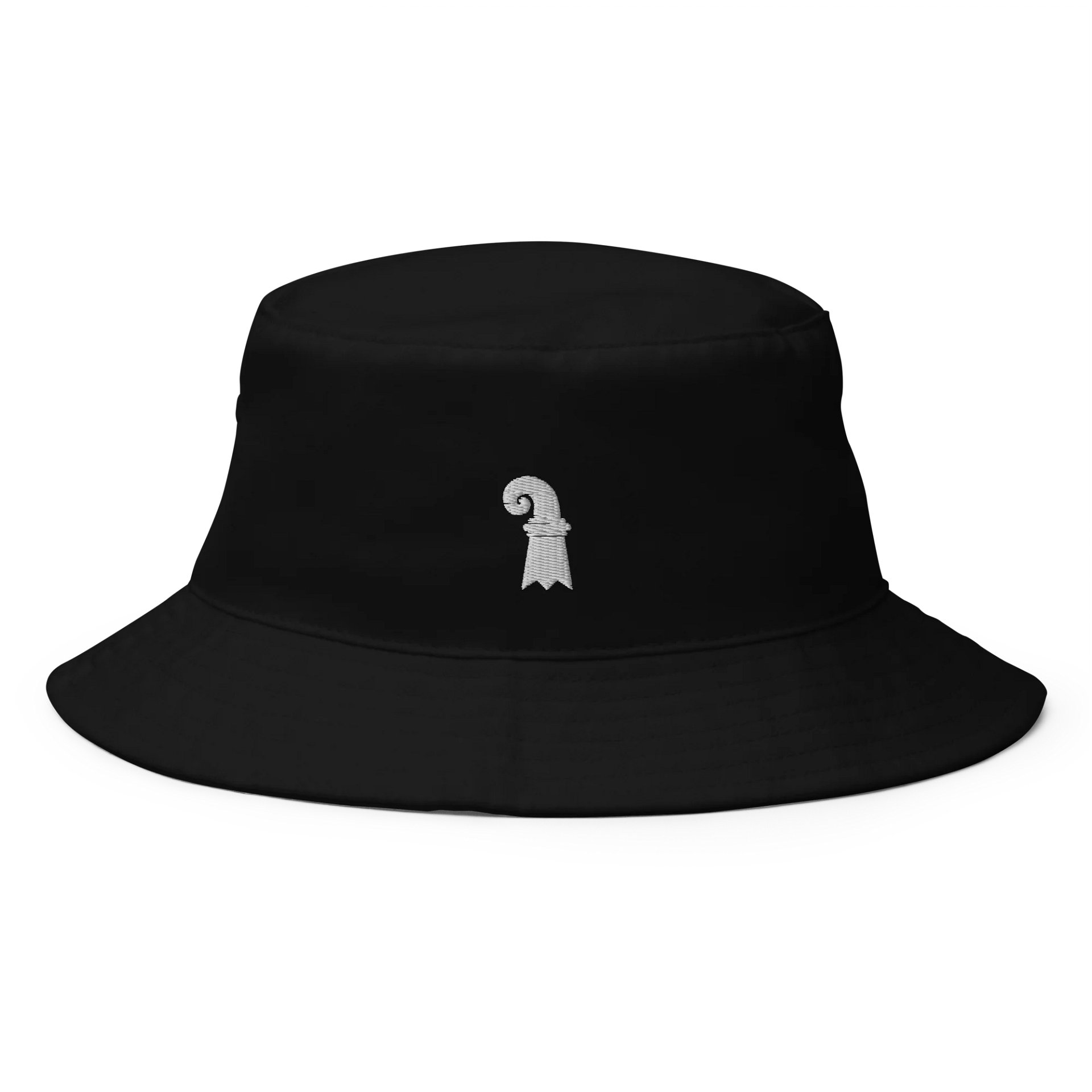 Basel-Vibes Bucket Hat mit weiss gesticktem Baslerstab product image (1)